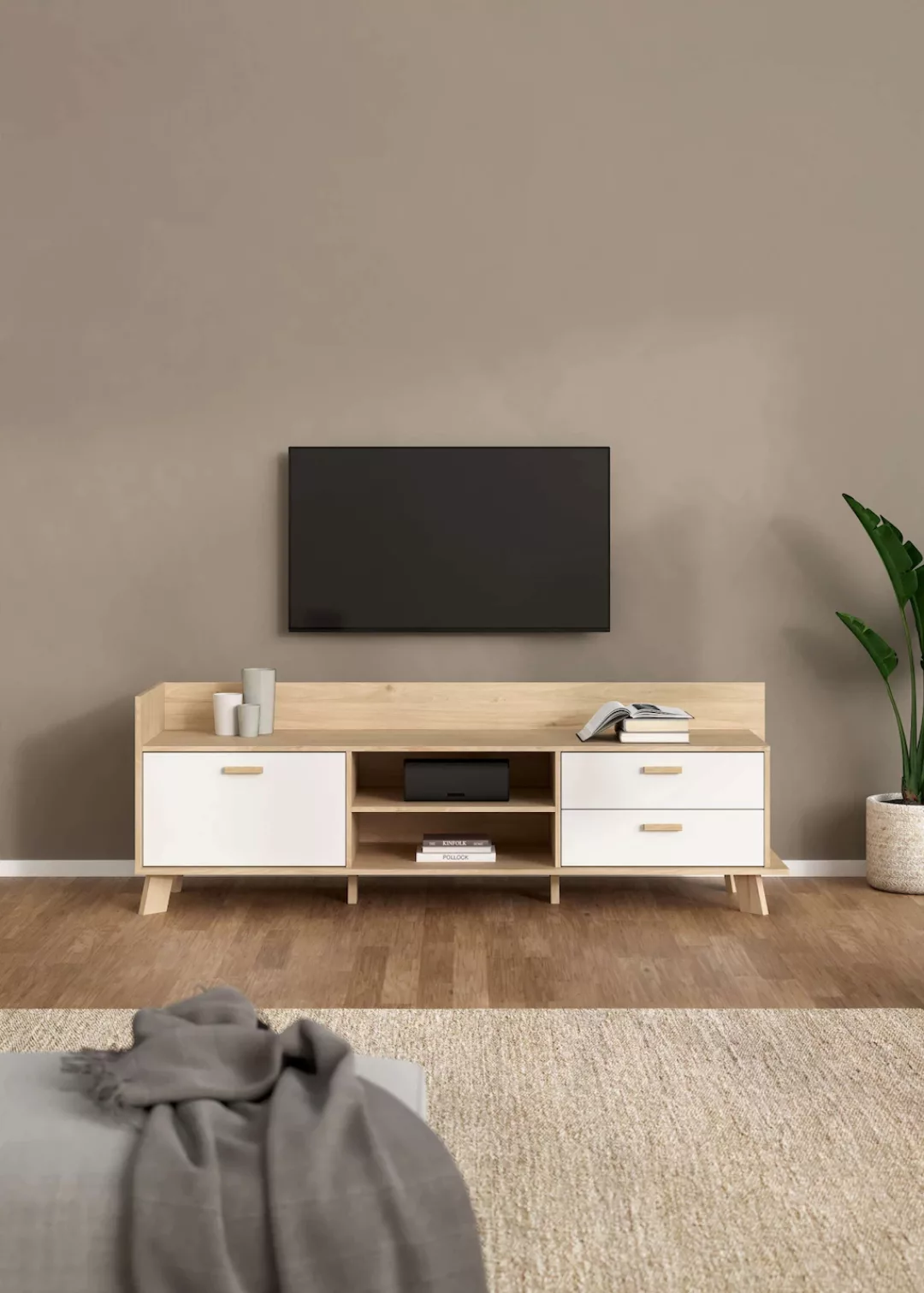 andas TV-Schrank "Ikast TV-Möbel, Sideboard, TV-Unit, Fernsehschrank, TV-El günstig online kaufen