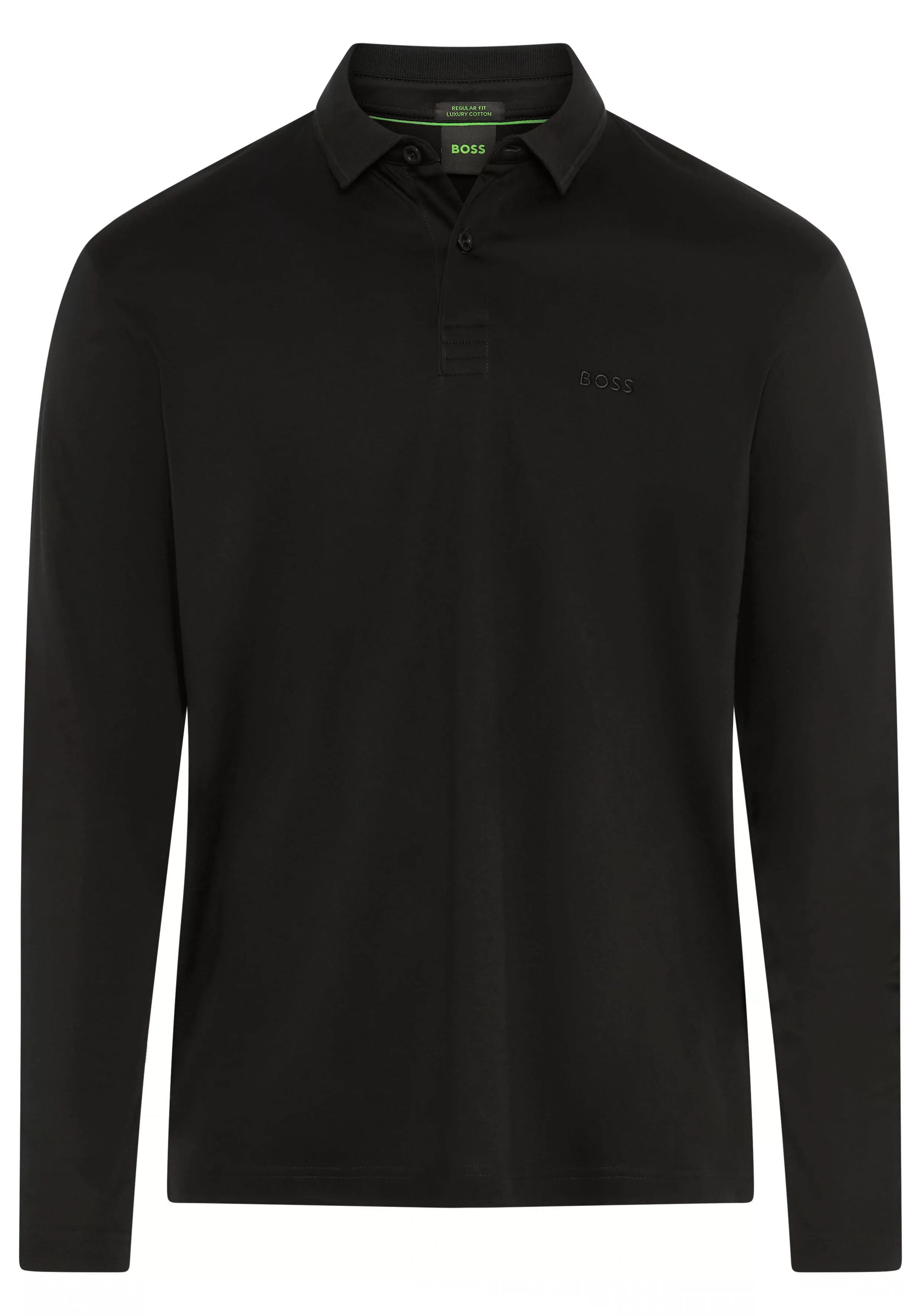BOSS GREEN Langarm-Poloshirt "Pirol", Langarm, regular fit, Logo-Stickerei günstig online kaufen