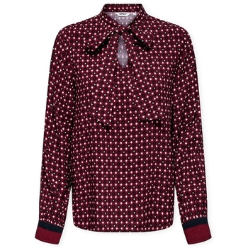 Only  Blusen Veda Border Shirt - Zinfandel günstig online kaufen