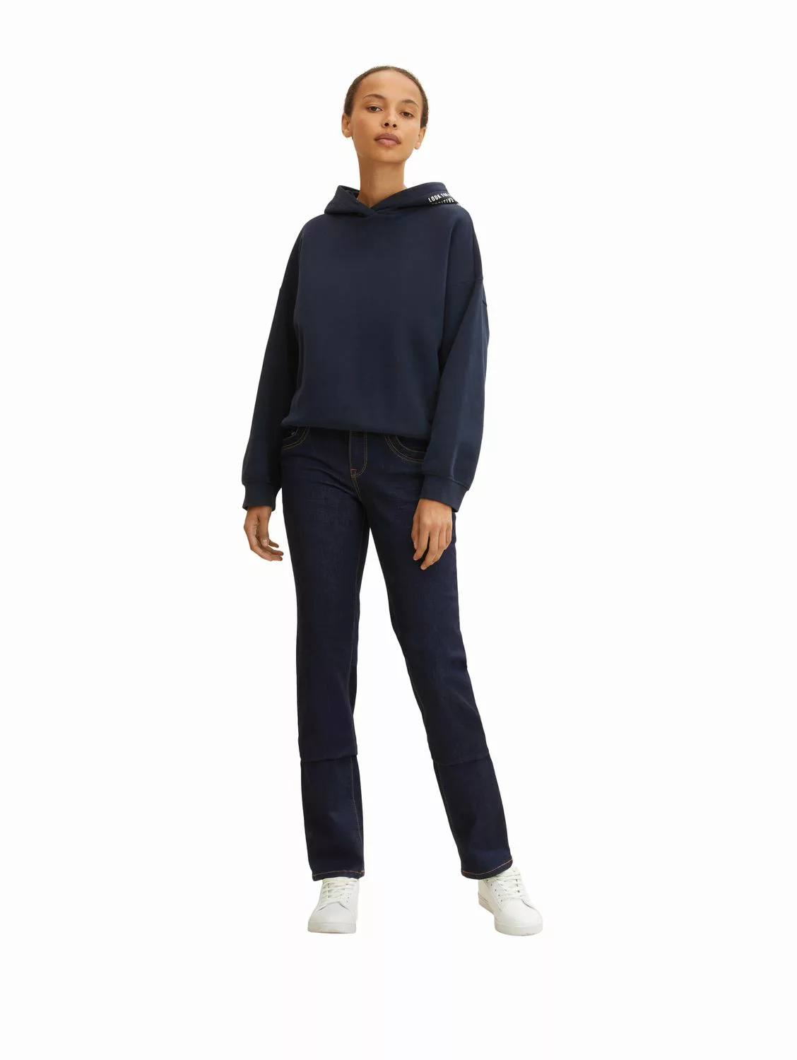 Tom Tailor Damen Jeans ALEXA STRAIGHT - Straight Fit - Blau - Rinsed Blue D günstig online kaufen