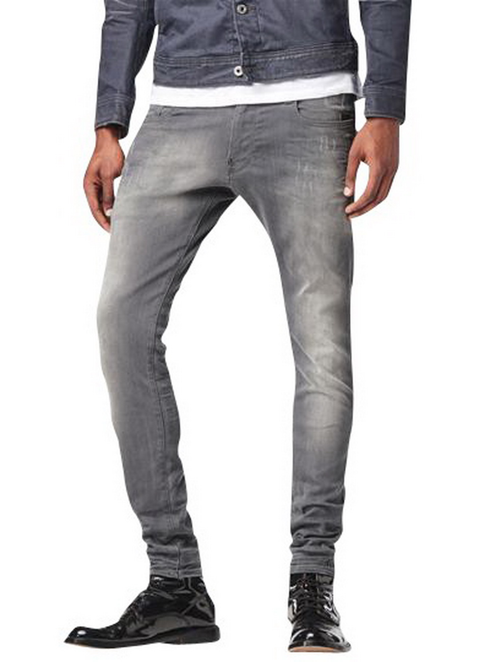 G-Star Jeans Revend Super Slim Herren Jeans - Aged Destroy günstig online kaufen