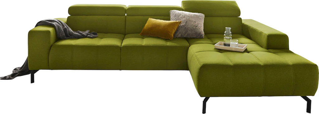 DOMO collection Ecksofa "Cunelli L-Form", wahlweise inklusive 6-fach verste günstig online kaufen