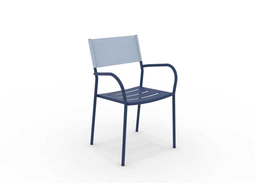 Vera Outdoorsessel stapelbar Cobalt Blau, Ice Cube günstig online kaufen