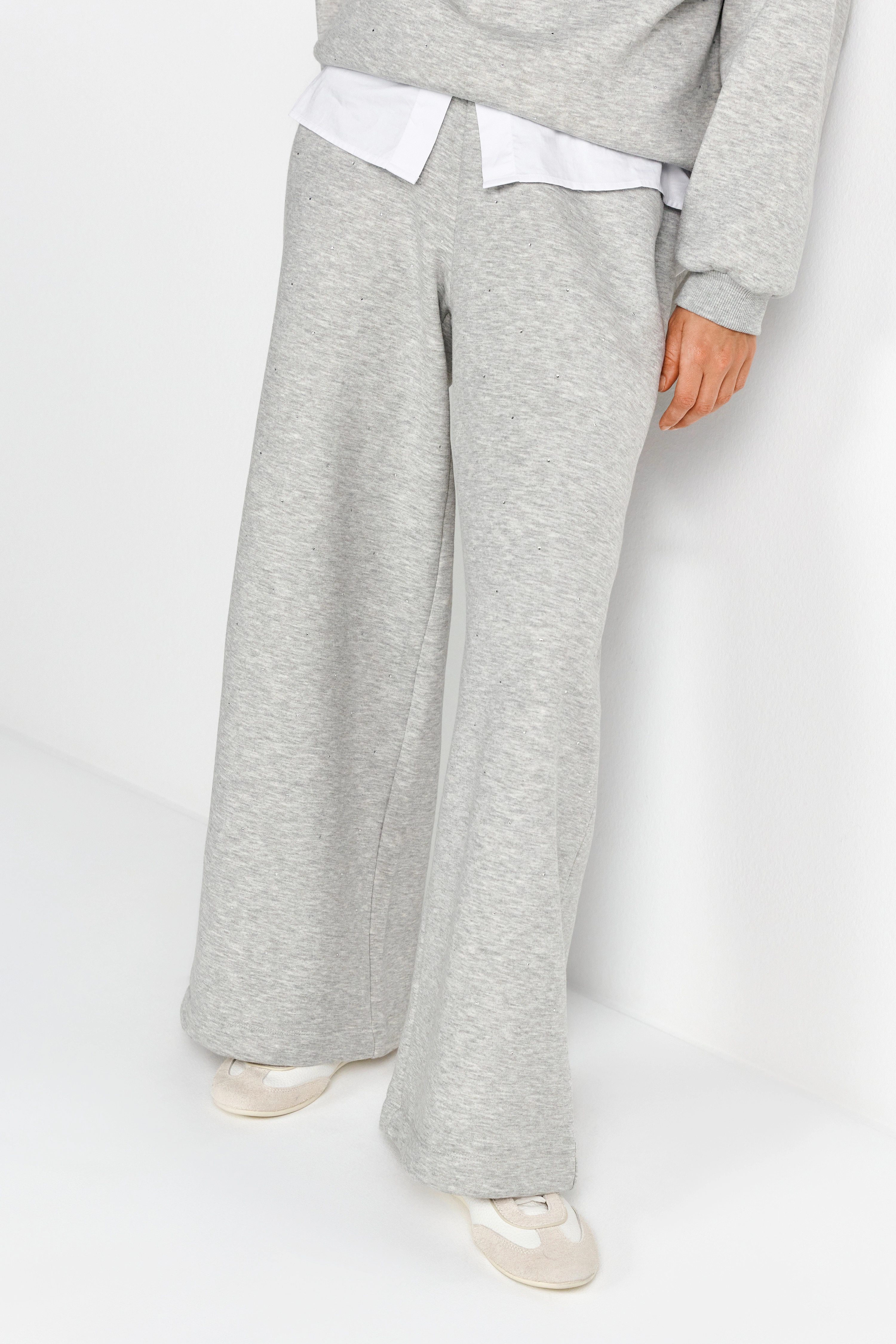 RICHROYAL Sweathose, mit Strasssteinen, wide leg, elastischer Bund günstig online kaufen