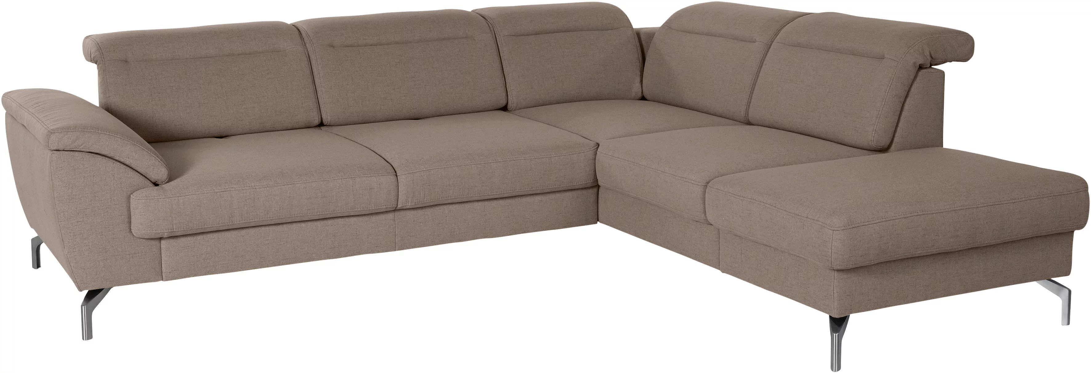 sit&more Ecksofa »Percy L-Form«, 15 cm Fußhöhe, Sitztiefenverstellung, wahl günstig online kaufen