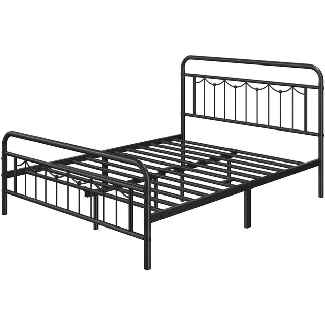 Yaheetech Metallbett, Bettrahmen Doppelbett/ Einzelbett aus Metall, im Vint günstig online kaufen