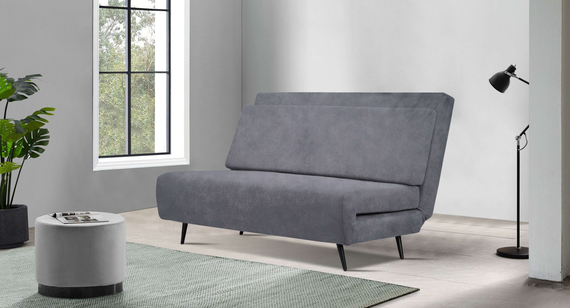 andas Schlafsofa "Linnea", Daybed mit aufklappbarer Liegefläche, in Webstof günstig online kaufen