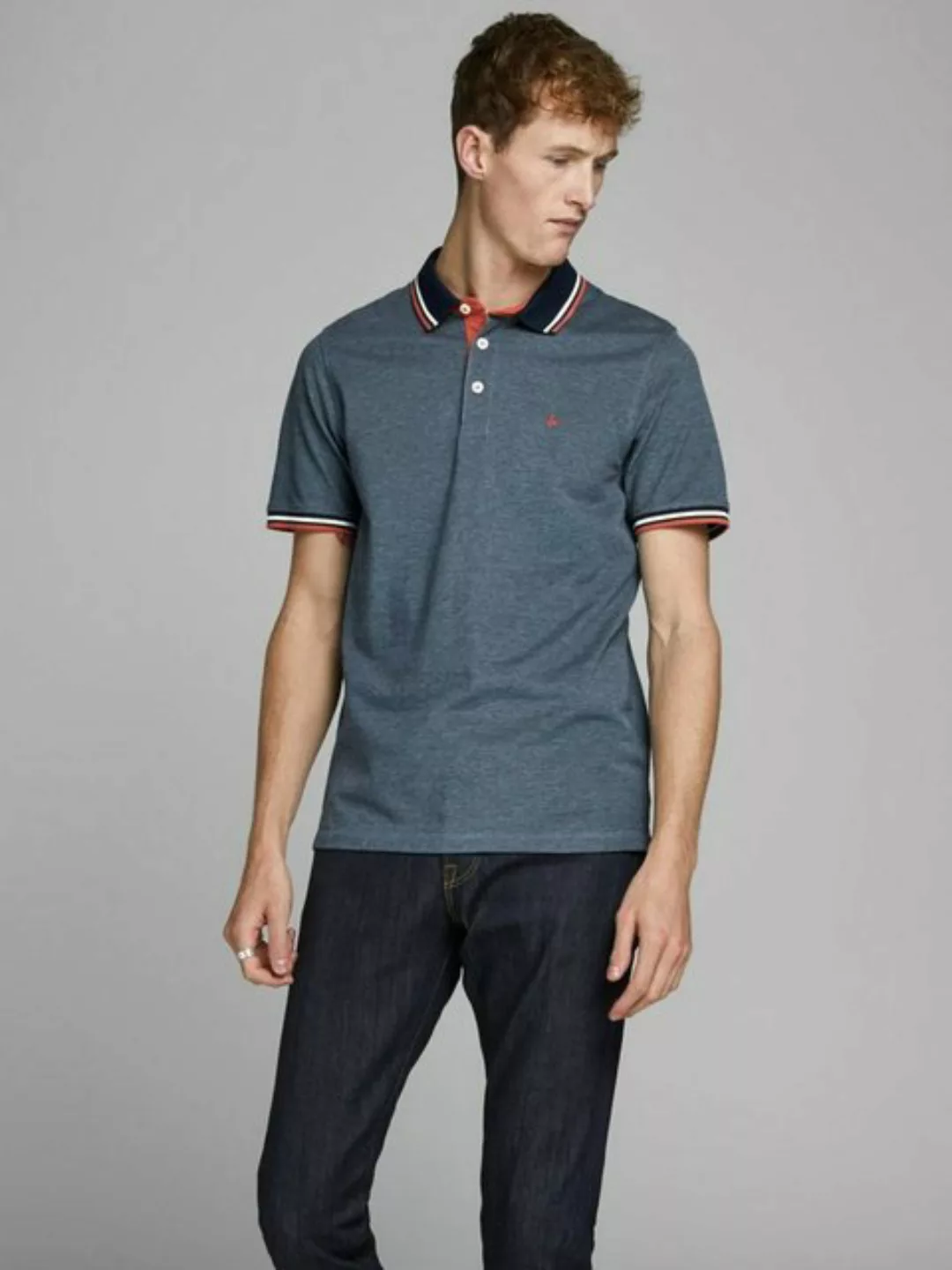 Jack & Jones Herren Poloshirt JJEPAULOS Slim Fit günstig online kaufen