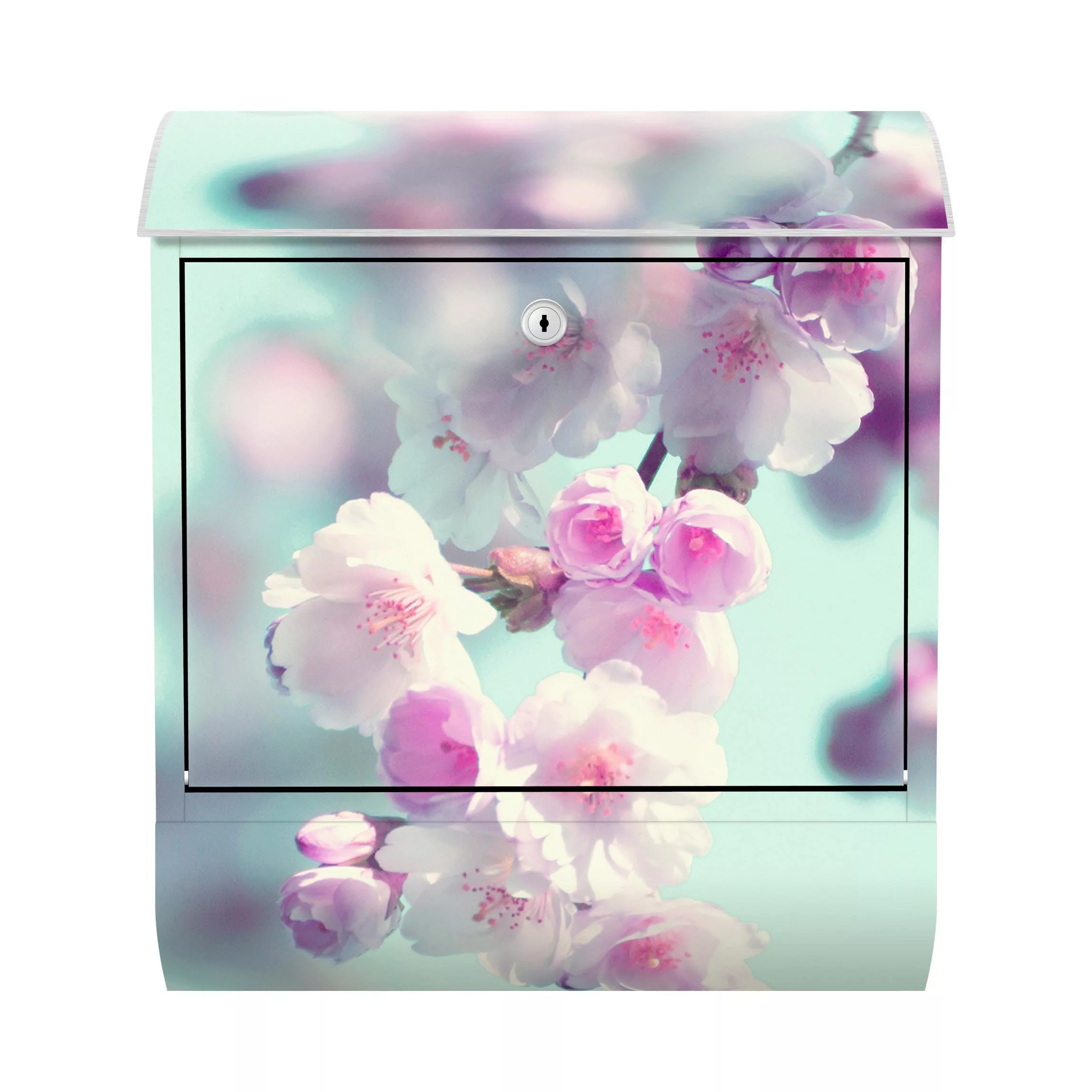 Briefkasten Farbenfrohe Kirschblüten günstig online kaufen