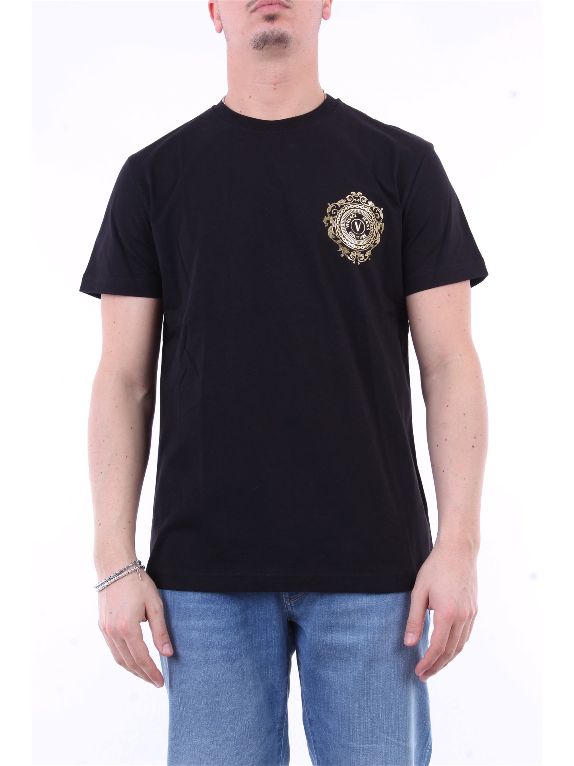 VERSACE JEANS COUTURE Kurzarm Herren schwarz günstig online kaufen