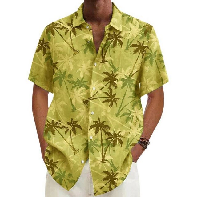 AUKUU Hawaiihemd Herrenhemd, kurzärmelig, bedruckt, lässig und bequem, dami günstig online kaufen