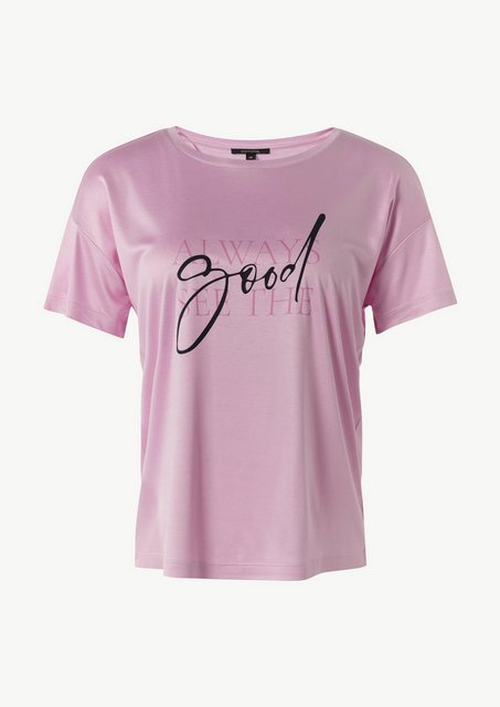 Comma Kurzarmshirt Jersey-T-Shirt im Relaxed Fit mit Front-Print Artwork günstig online kaufen