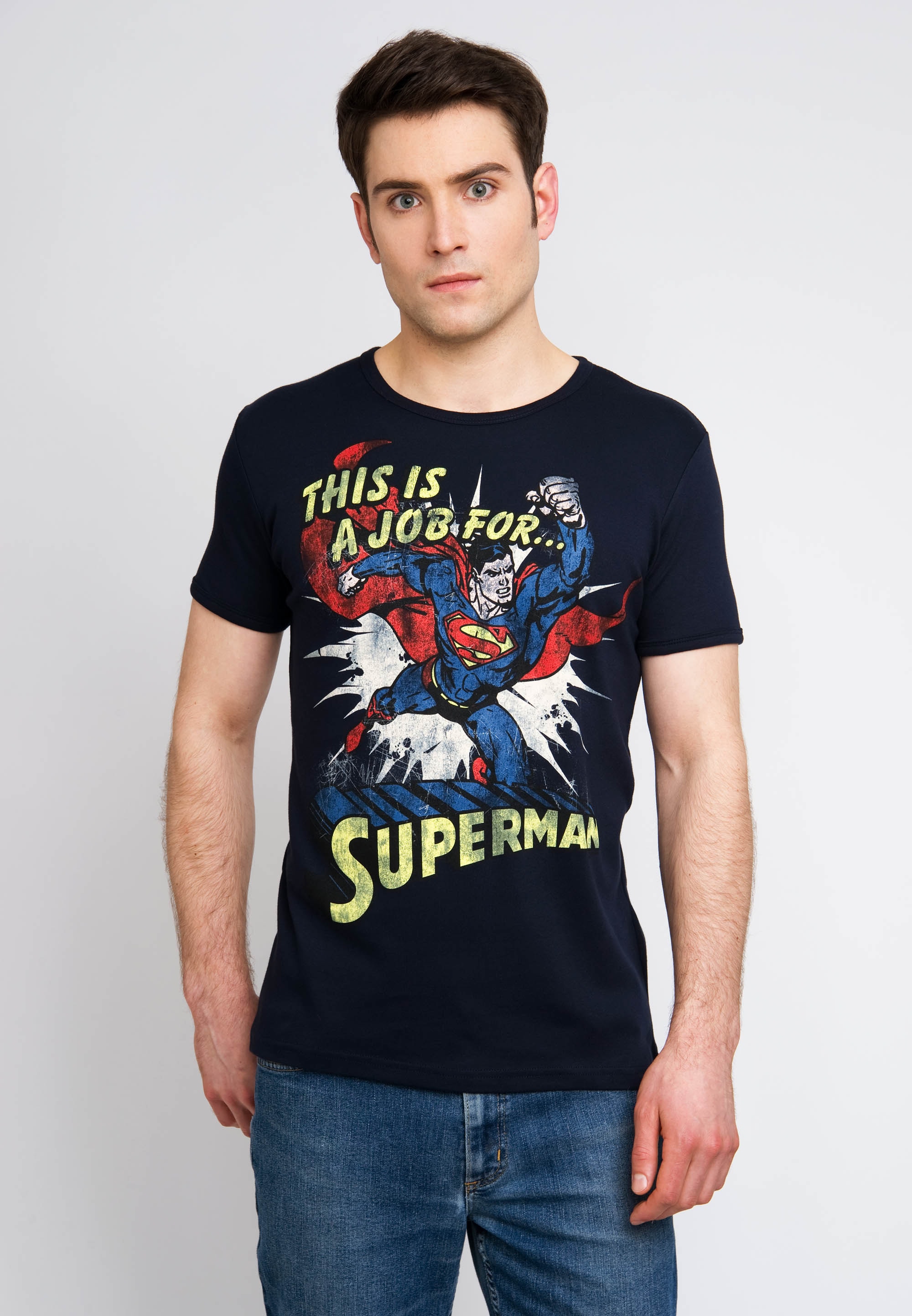 LOGOSHIRT T-Shirt "Superman", mit lässigem Vintage-Print günstig online kaufen