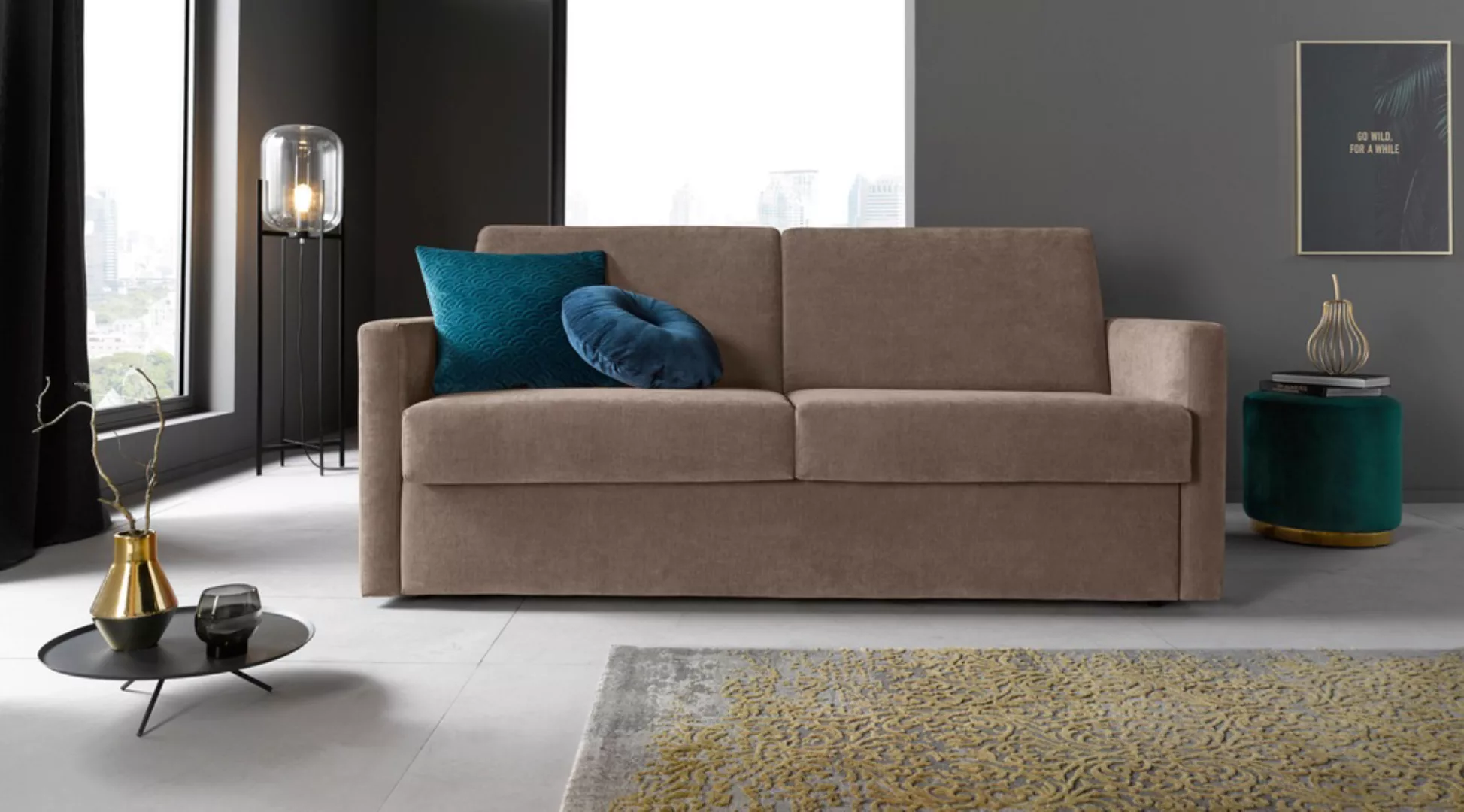 Places of Style Schlafsofa »GOLDPOINT 182cm, Dauerschläfer, Liegefläche 140 günstig online kaufen