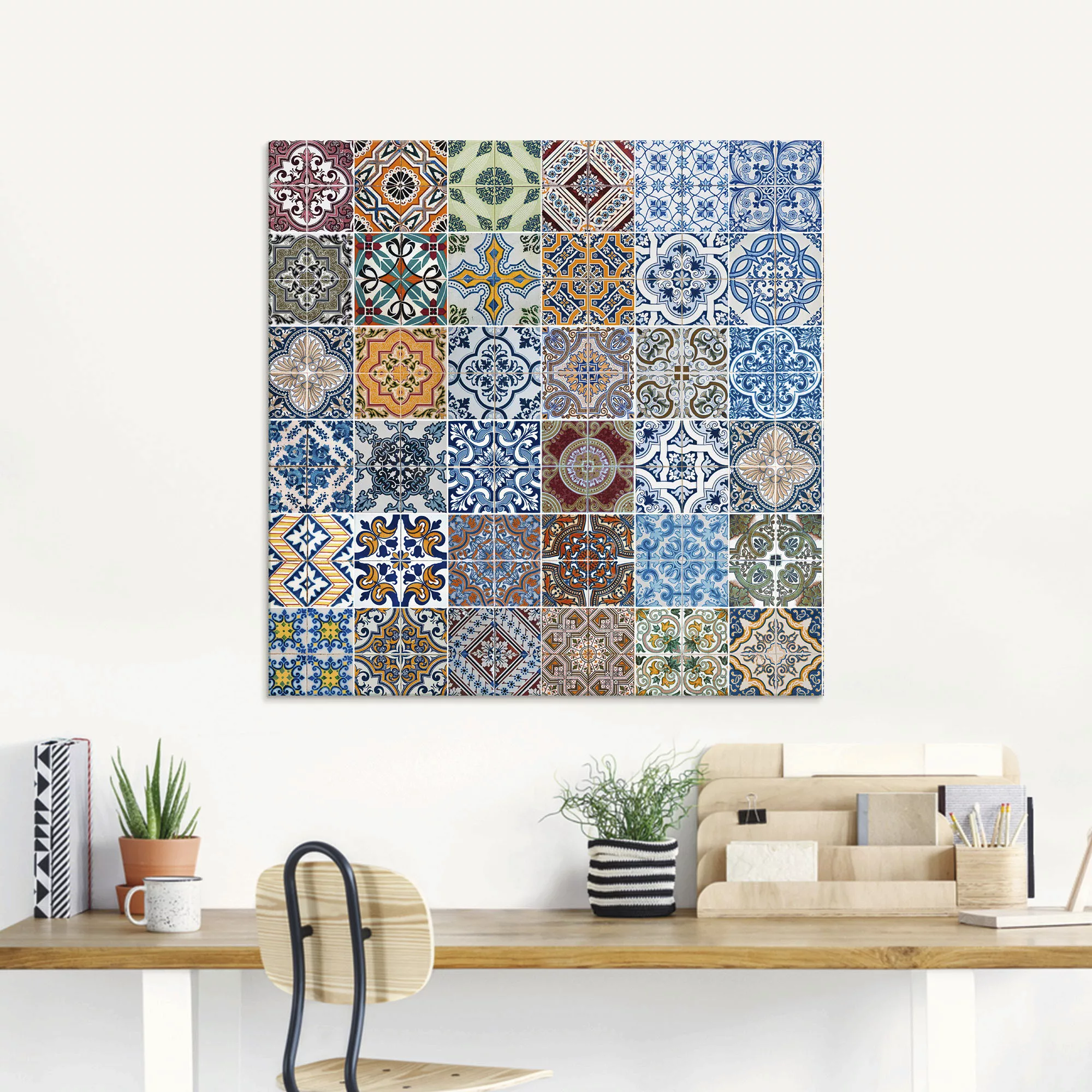 Artland Glasbild "Gemusterte Keramikfliesen", Muster, (1 St.), in verschied günstig online kaufen