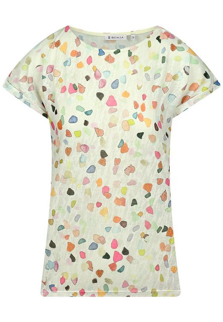 BICALLA T-Shirt Shirt Burnout Dots - 13/white-multi (1-tlg) günstig online kaufen