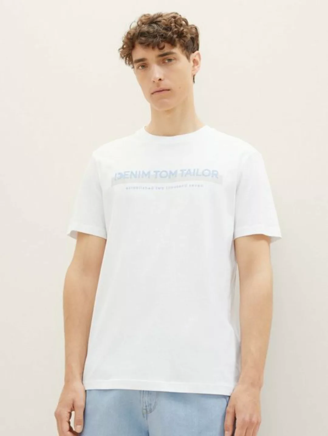 TOM TAILOR Denim T-Shirt T-Shirt mit Logo Print günstig online kaufen