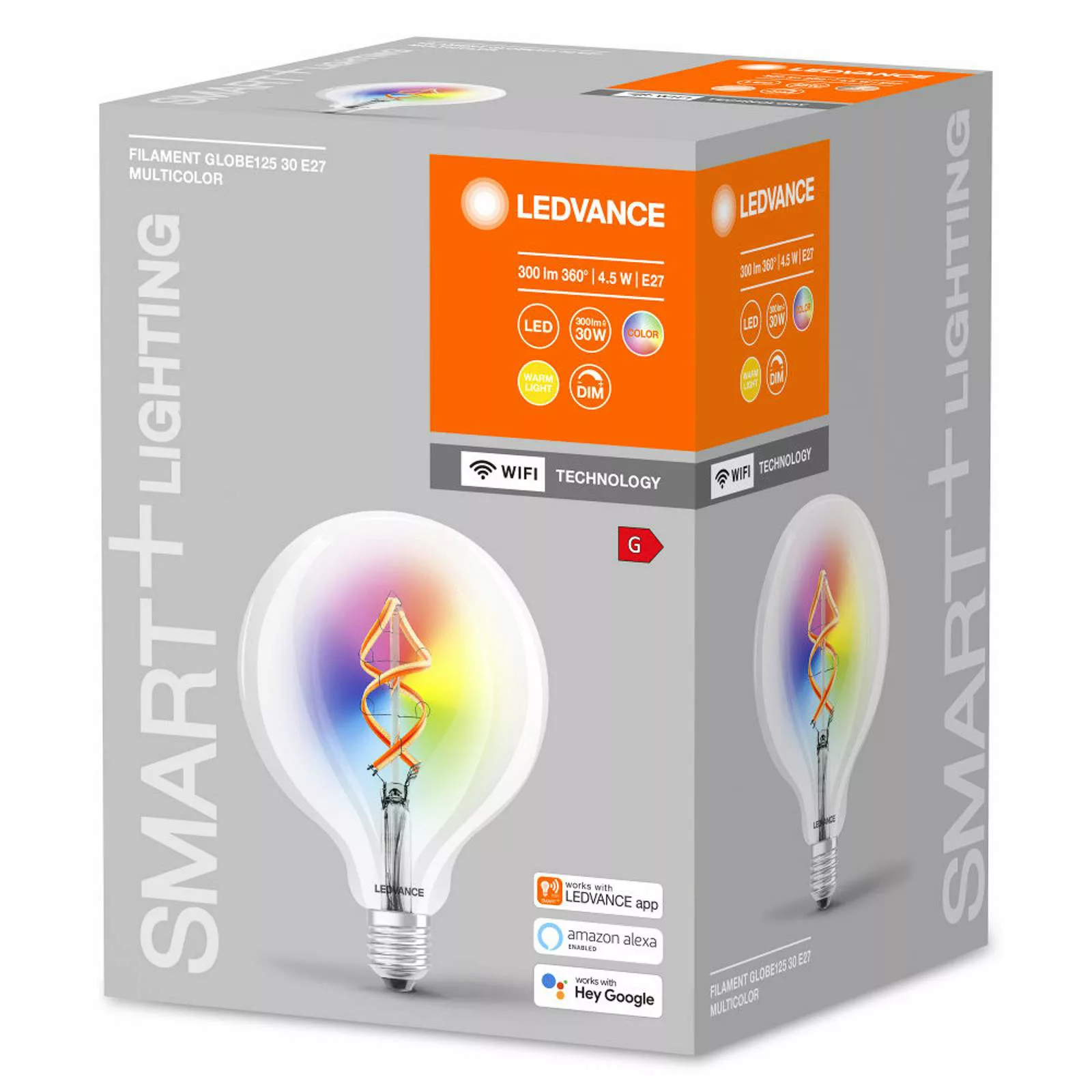 LEDVANCE SMART+ WiFi Filament Globe RGBW E27 4,5W günstig online kaufen