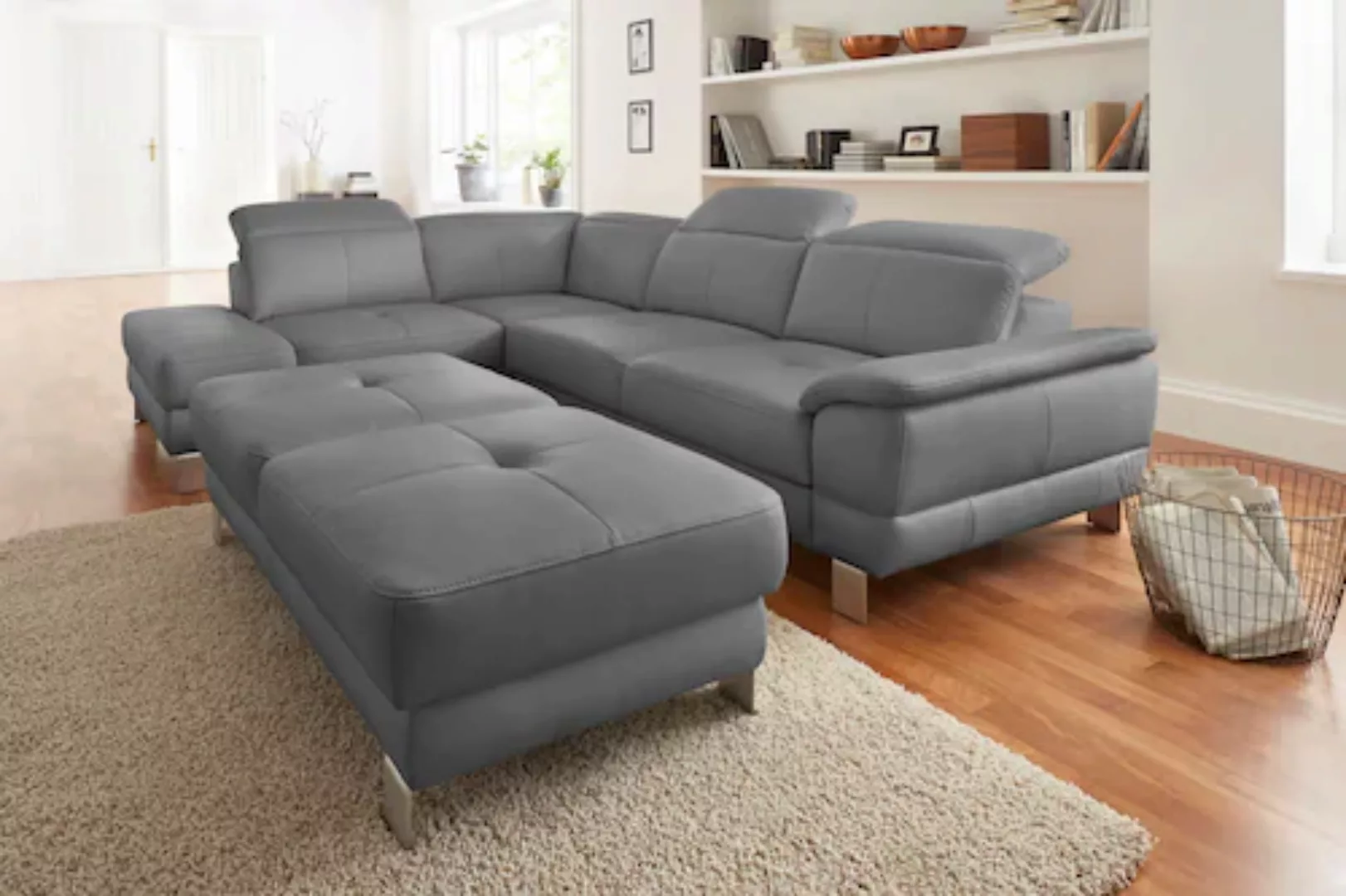 exxpo - sofa fashion Ecksofa "Mantua 2, inkl. Kopf- bzw. Rückenverstellung, günstig online kaufen