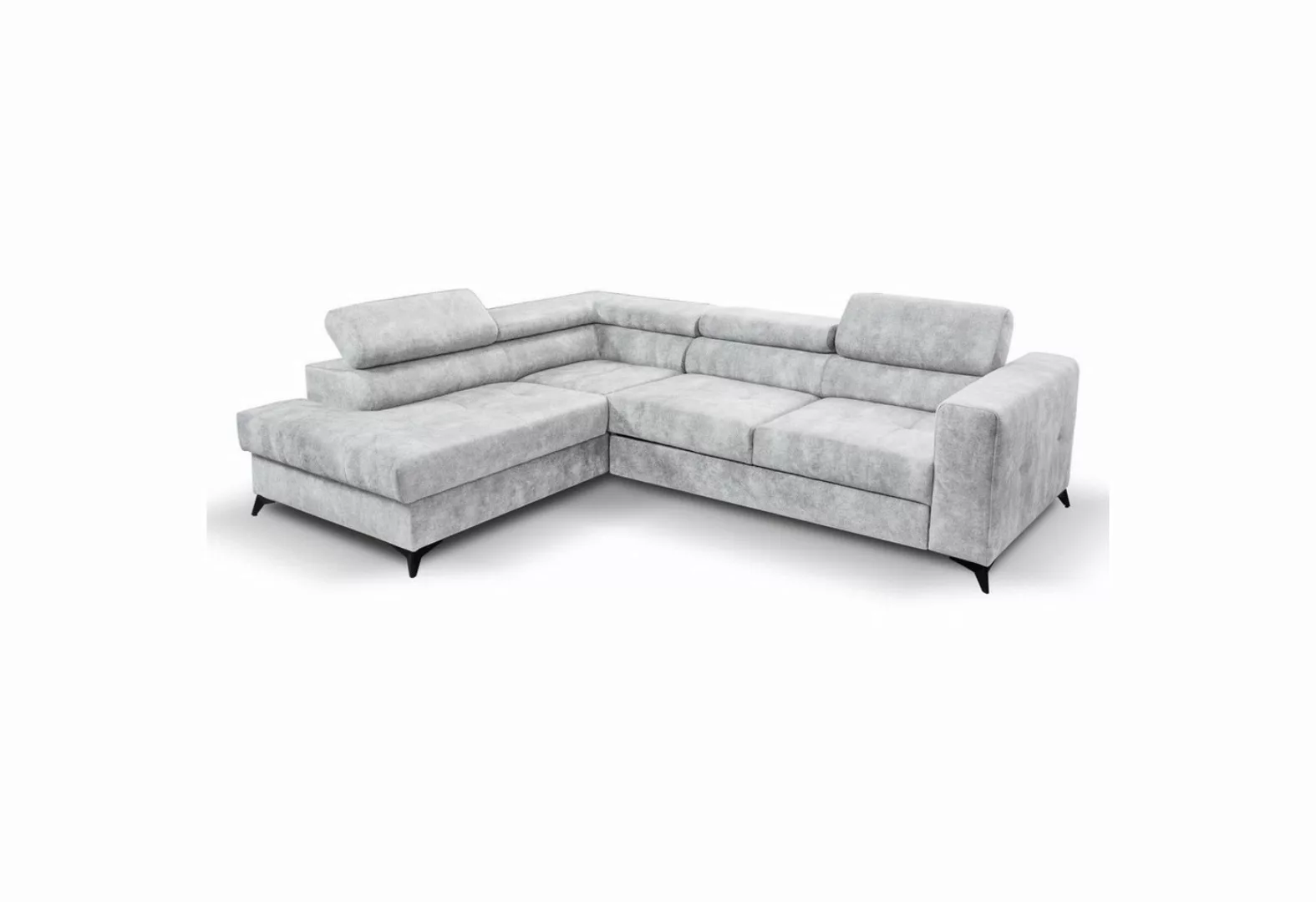 Beautysofa Ecksofa Sorento, mit Schlaffunktion, Bettkasten, verstellbare Ko günstig online kaufen