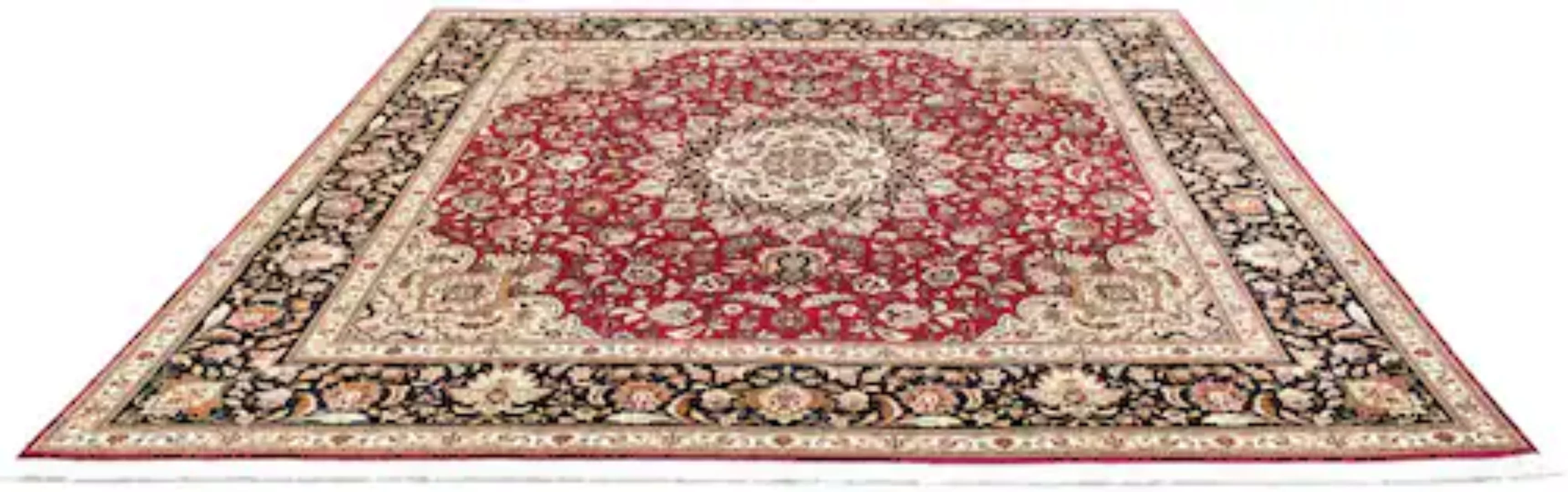 morgenland Teppich »Täbriz 60 Raj Teppich handgeknüpft rot«, rechteckig günstig online kaufen
