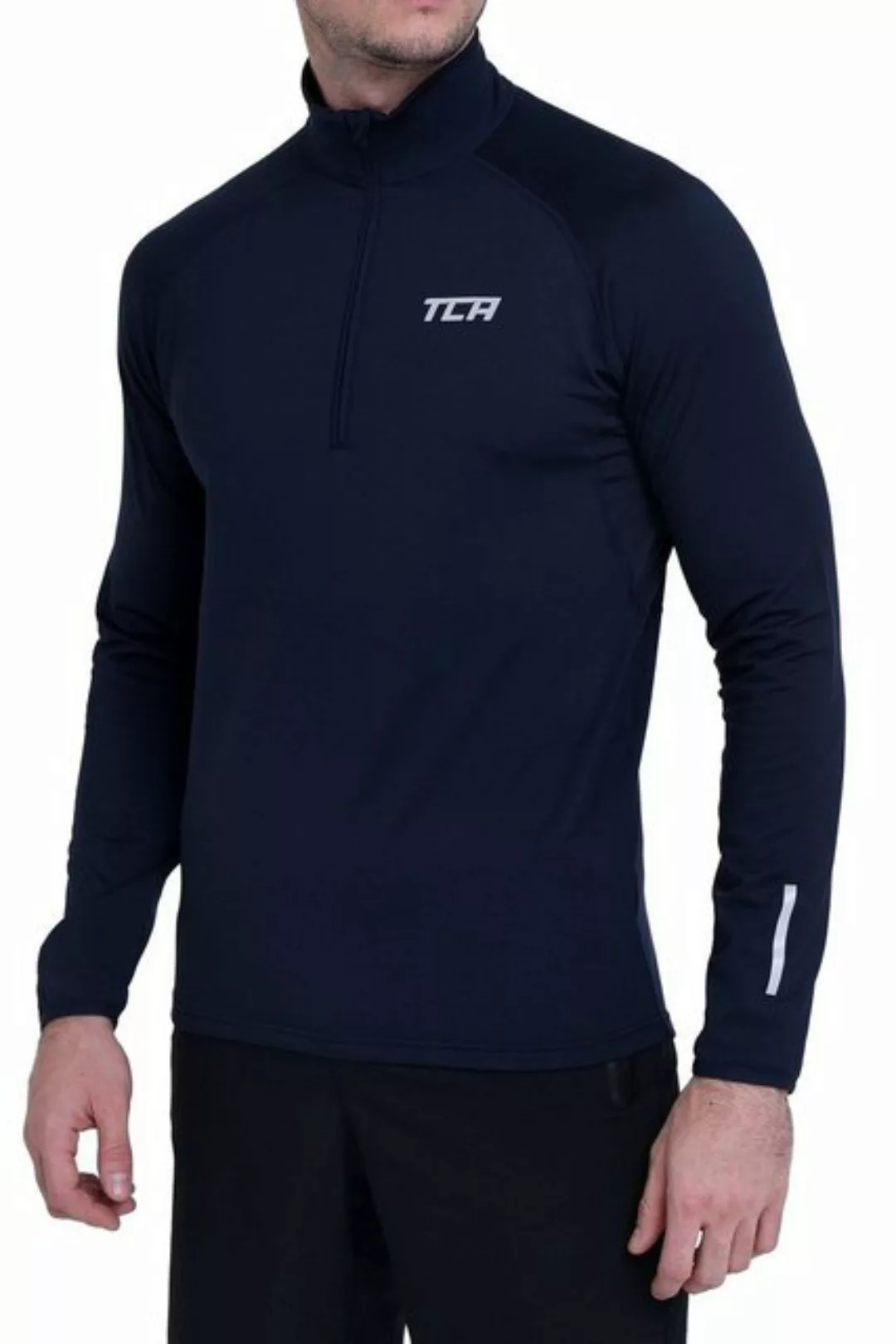 TCA Langarmshirt TCA Winter Run Langarm Laufshirt Herren - Dunkelblau, XL ( günstig online kaufen