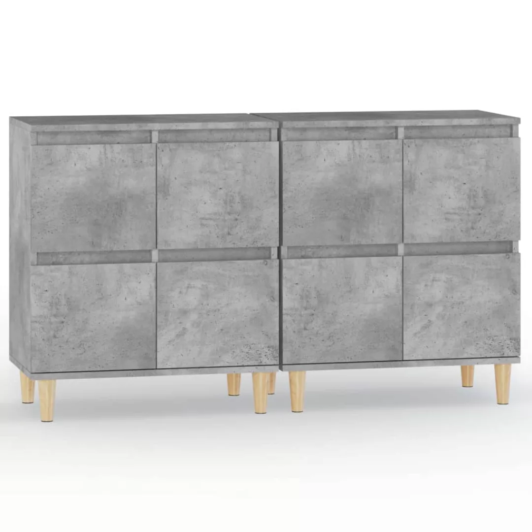 Vidaxl Sideboards 2 Stk. Betongrau 60x35x70 Cm Holzwerkstoff günstig online kaufen