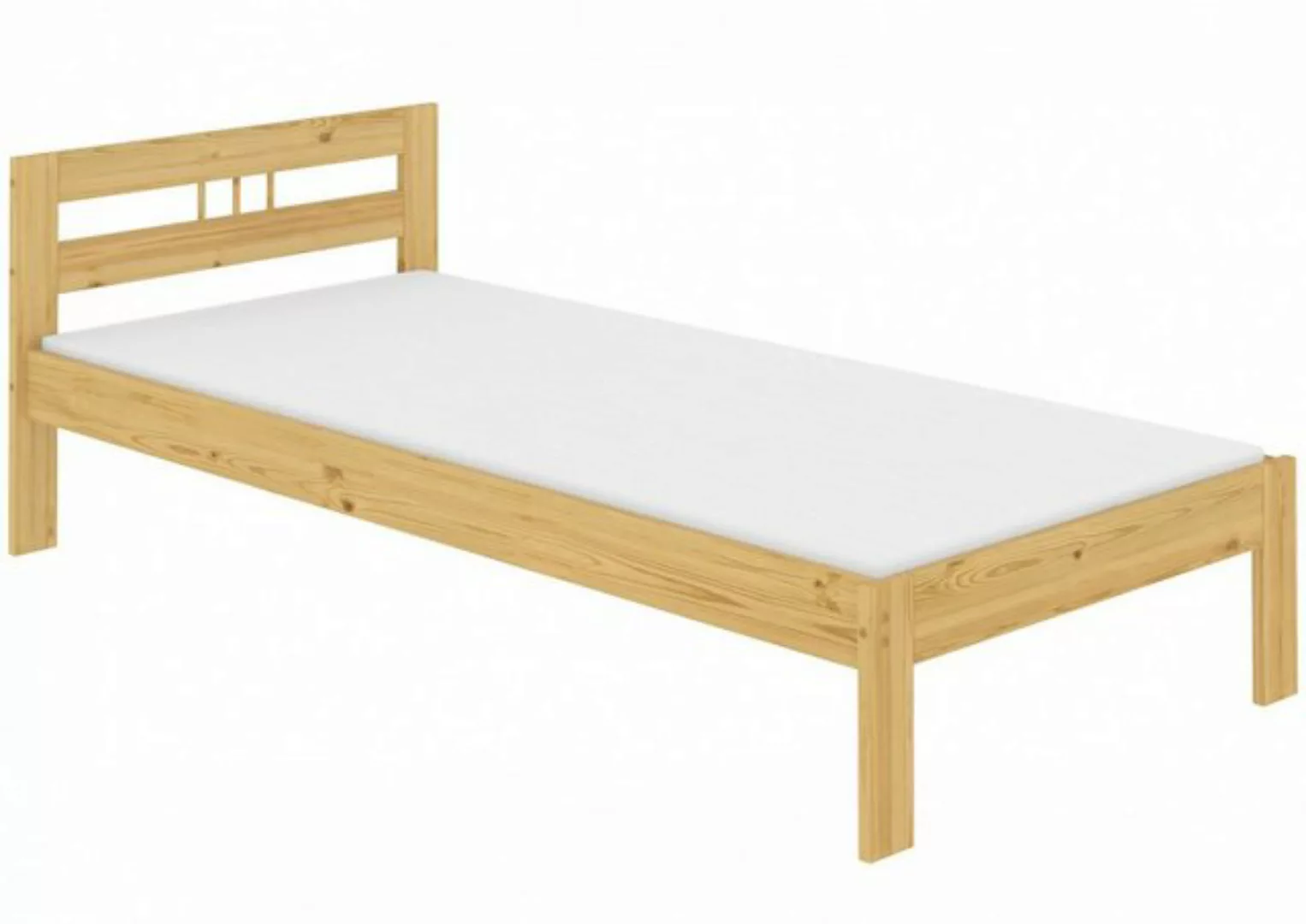 ERST-HOLZ Bett Futonbett Bettrahmen Einzelbett Kiefer Massivholzbett natur günstig online kaufen