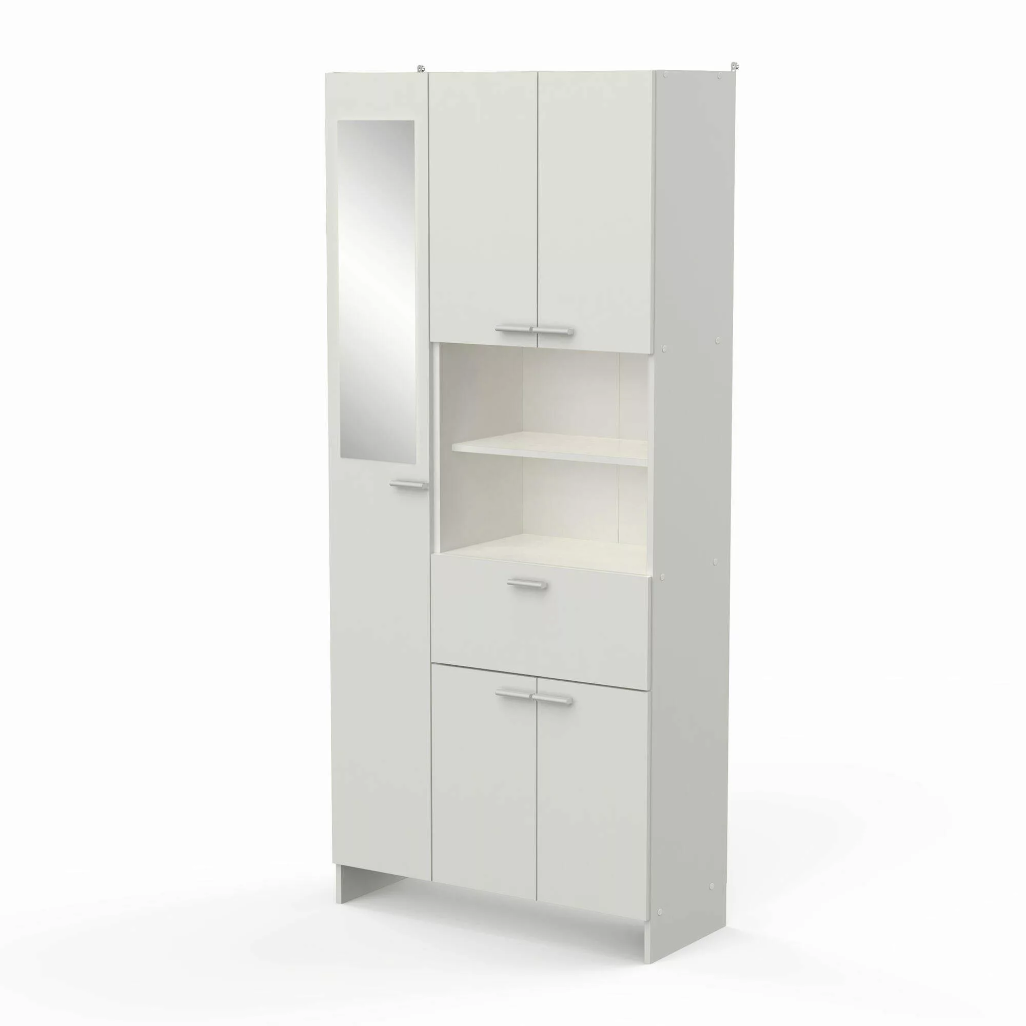 habeig Badezimmerspiegelschrank Badschrank weiß Hochschrank Spiegel günstig online kaufen