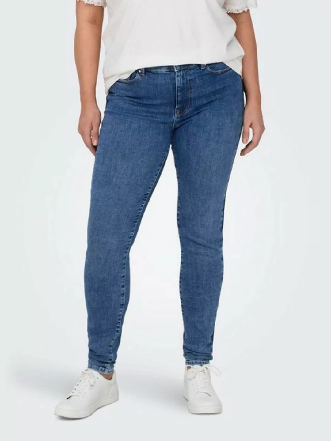 ONLY CARMAKOMA Skinny-fit-Jeans CARPOWER MID SKINNY PUSHUP DNM SOO411 günstig online kaufen