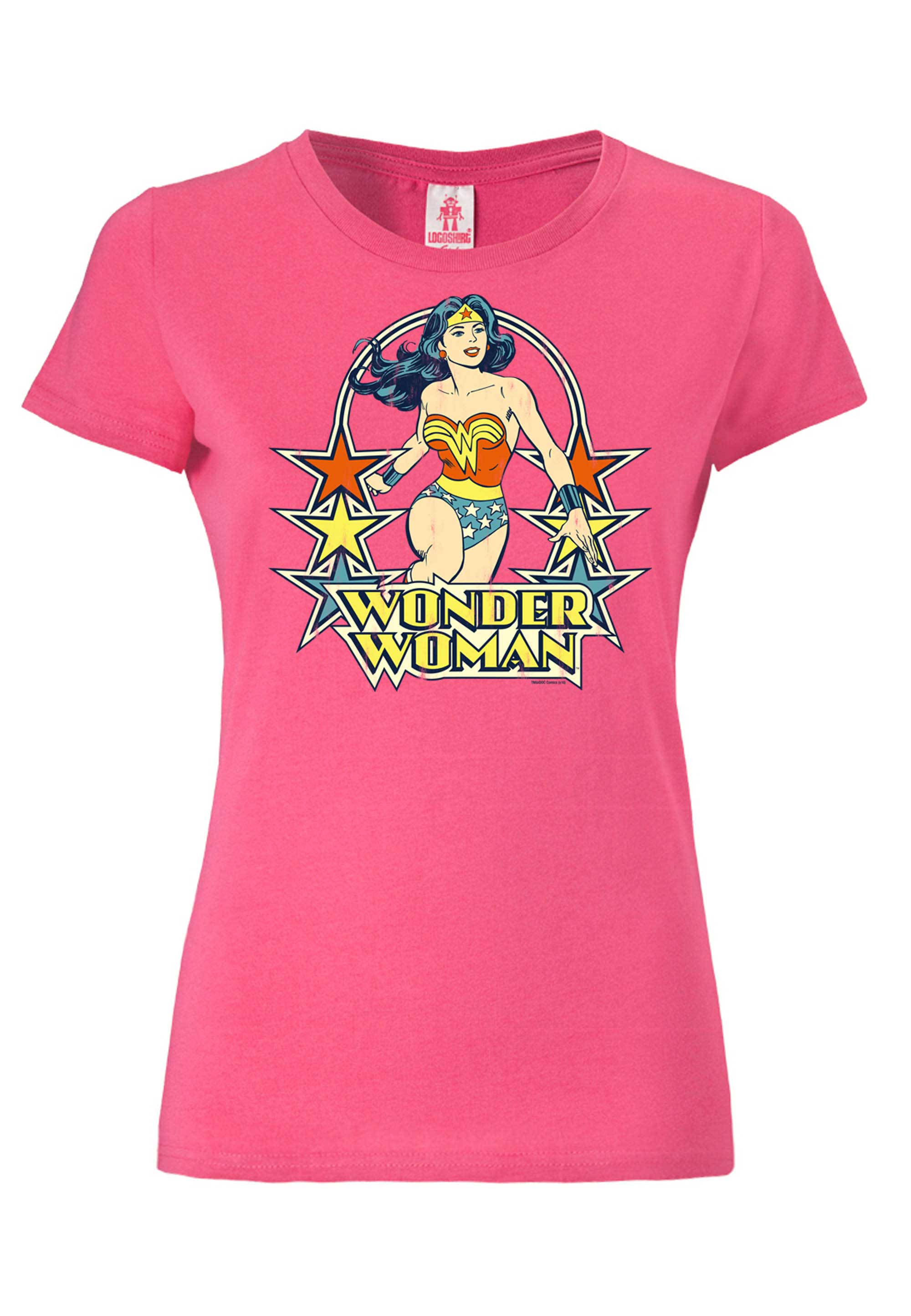 LOGOSHIRT T-Shirt "Print DC Comics Wonder Woman Stars", mit lizenziertem Pr günstig online kaufen