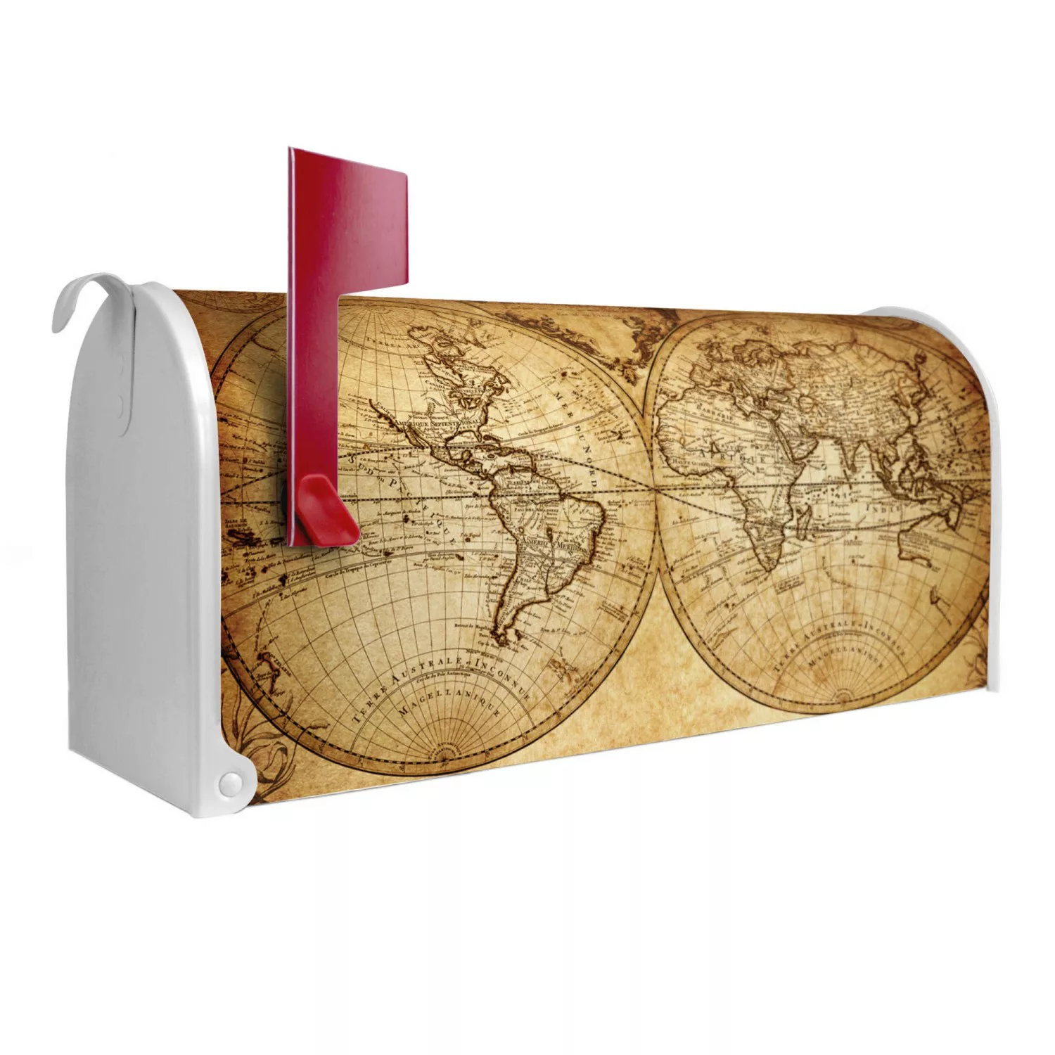 Banjado Amerikanischer Briefkasten Weiß 48x22x16cm US Mailbox Letterbox Pos günstig online kaufen