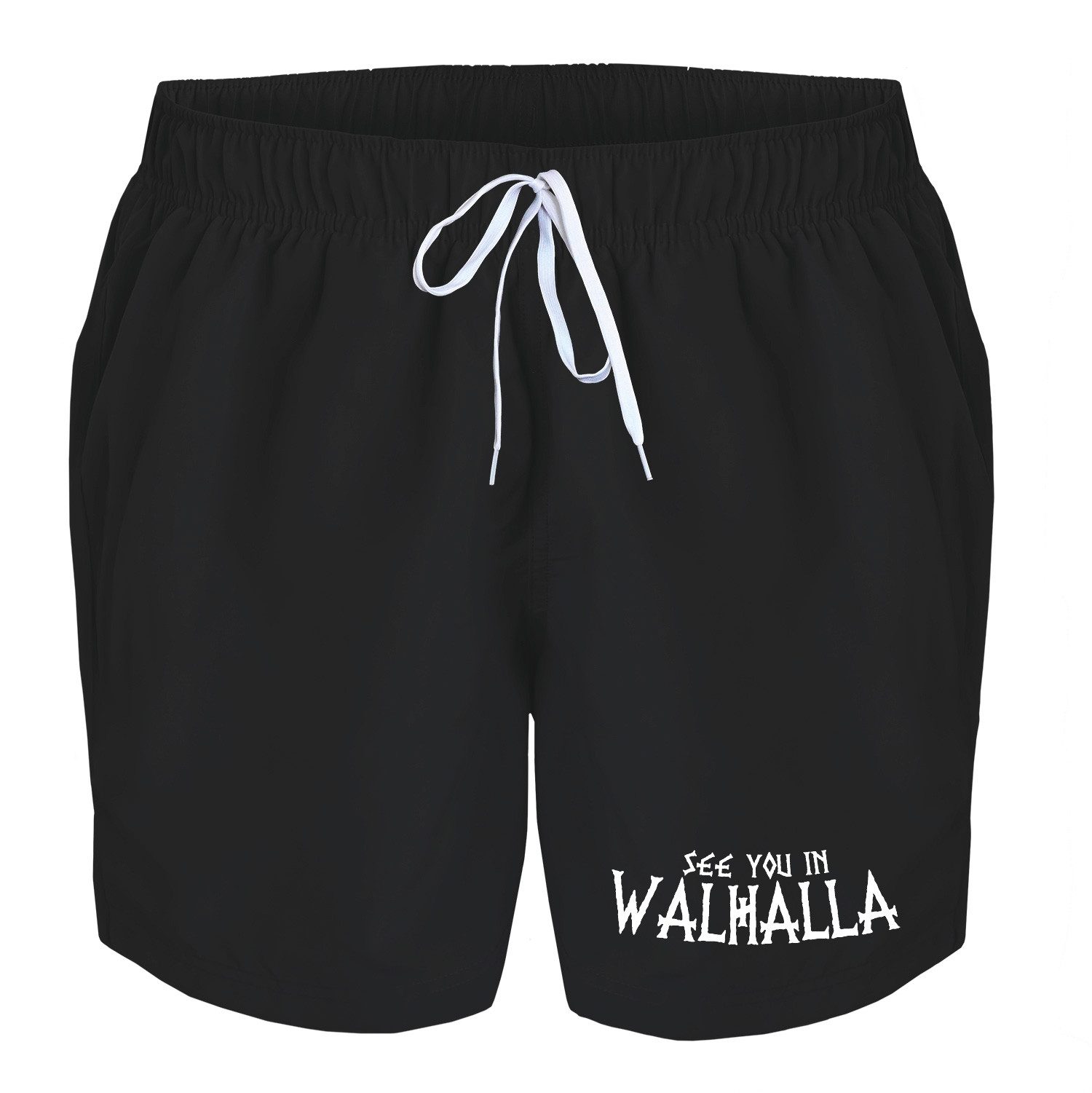 deinshirt Badehose Schwimmshorts Totenkopf alter Mann günstig online kaufen