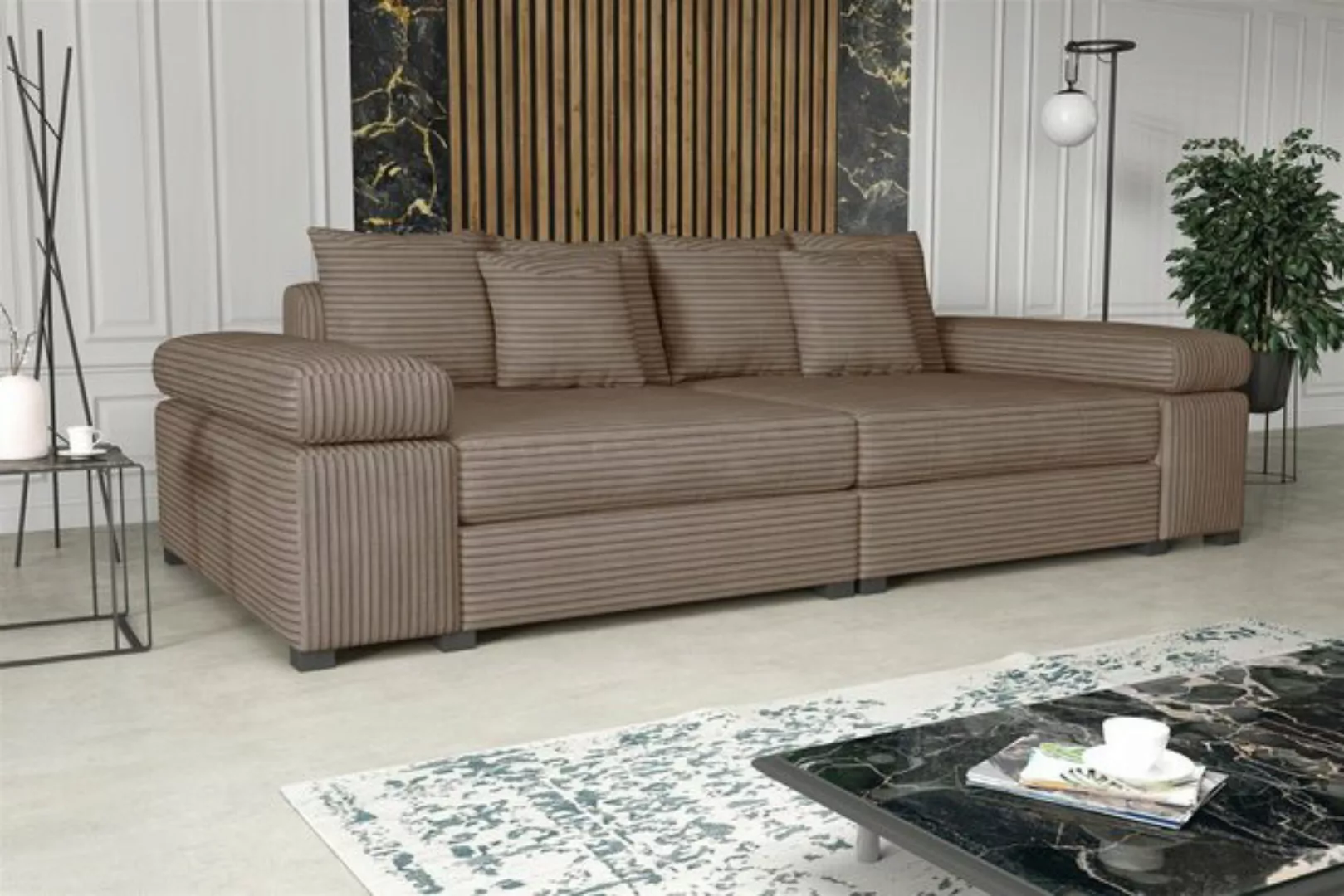 Fun Möbel Big-Sofa Couchgarnitur Megasofa Riesensofa AREZZO in Stoff, mit o günstig online kaufen