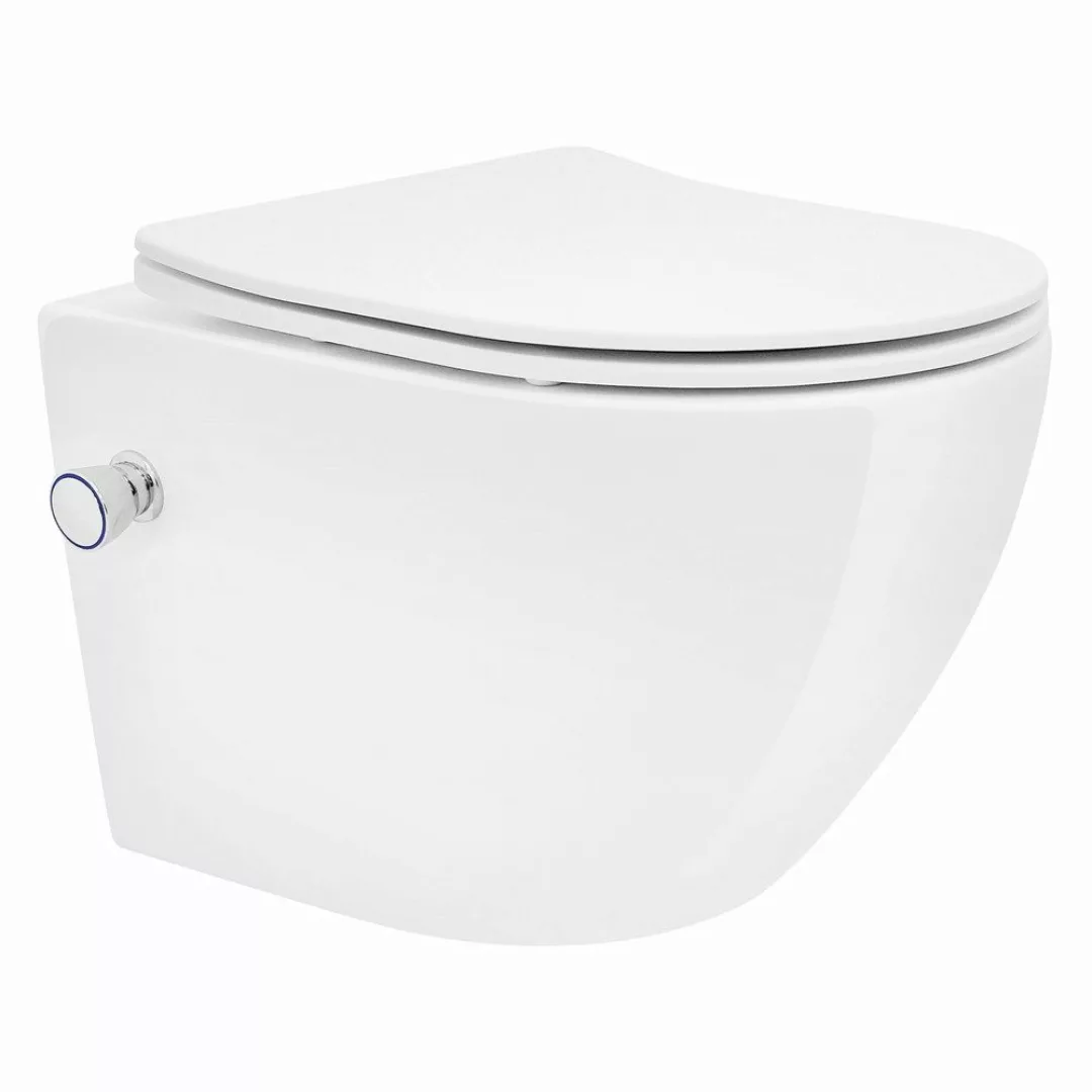 LuxeBath Tiefspül-WC Spülrandloses Hänge WC Keramik günstig online kaufen