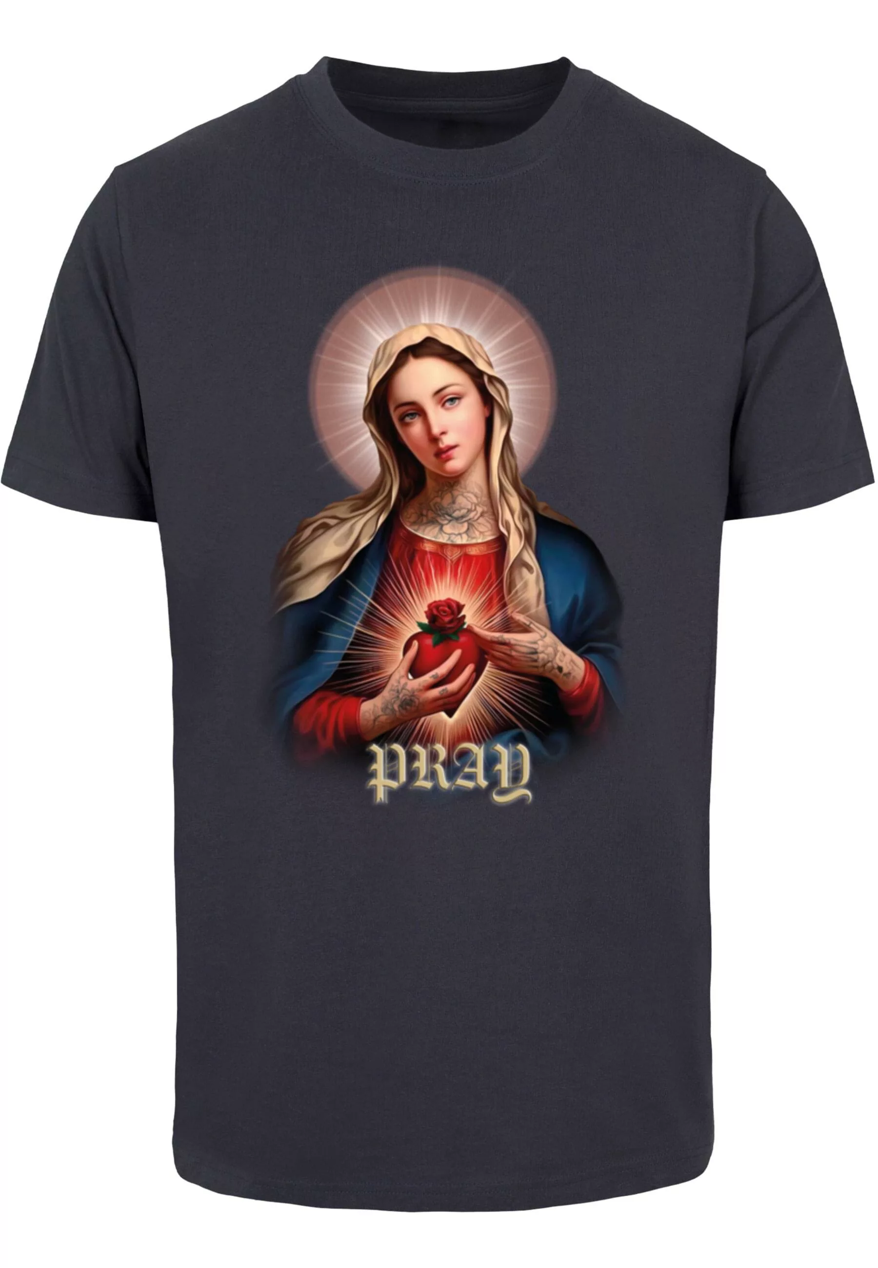 MisterTee T-Shirt "MisterTee Herren Praying Mary Tee" günstig online kaufen