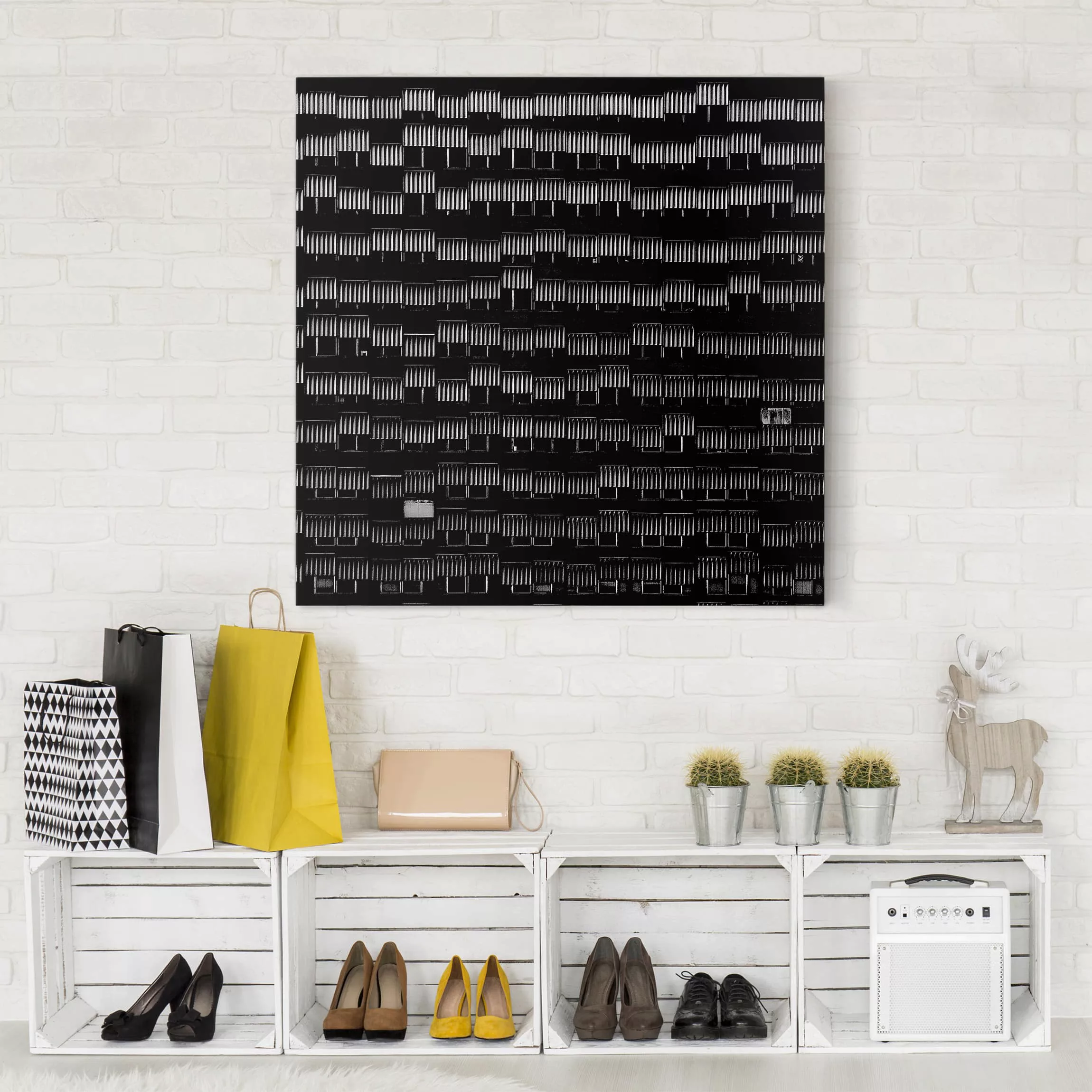 Leinwandbild Abstrakt - Quadrat Way of Life günstig online kaufen