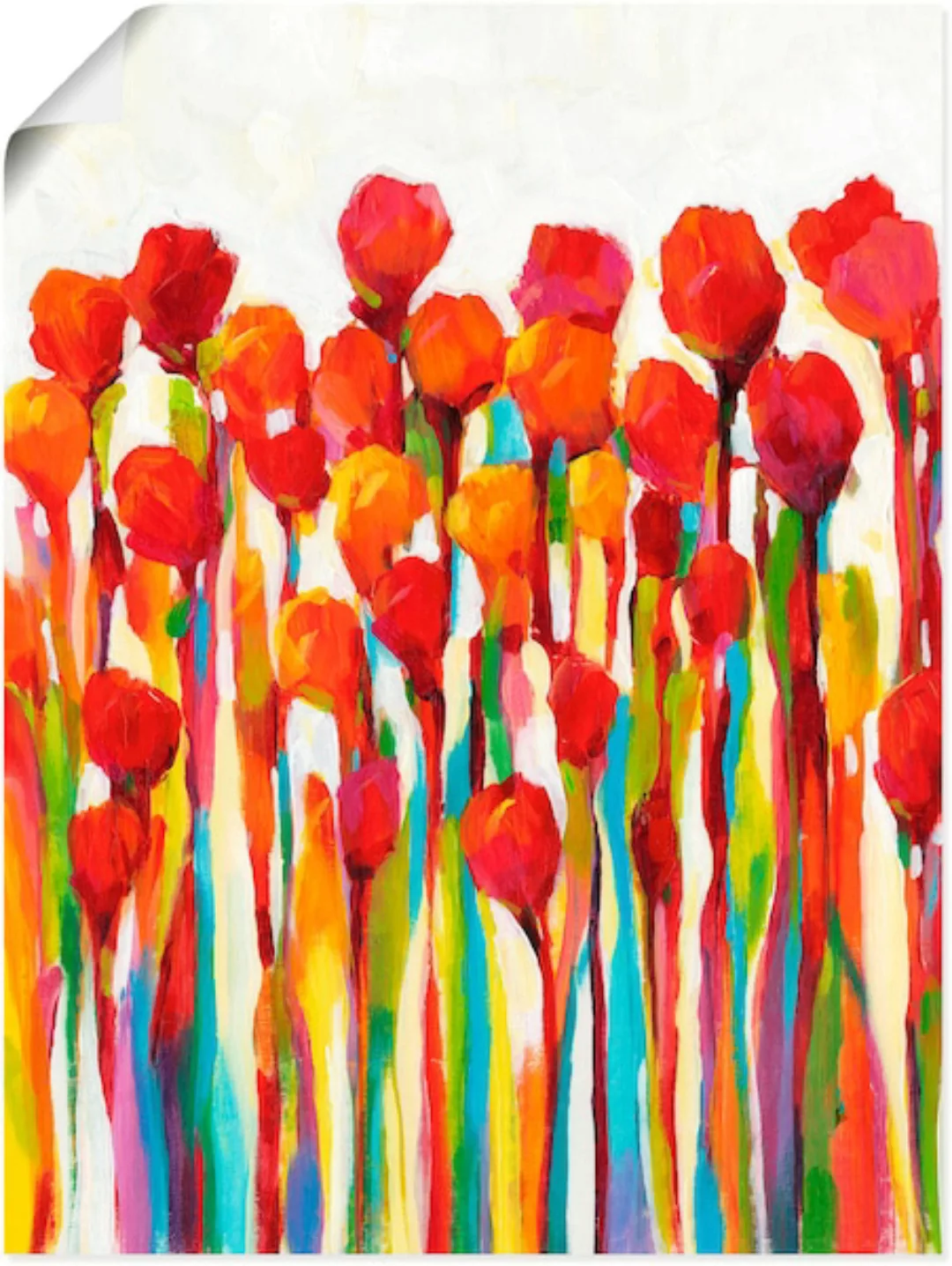 Artland Wandbild "Strotzen mit Farben I", Blumenwiese, (1 St.), als Leinwan günstig online kaufen