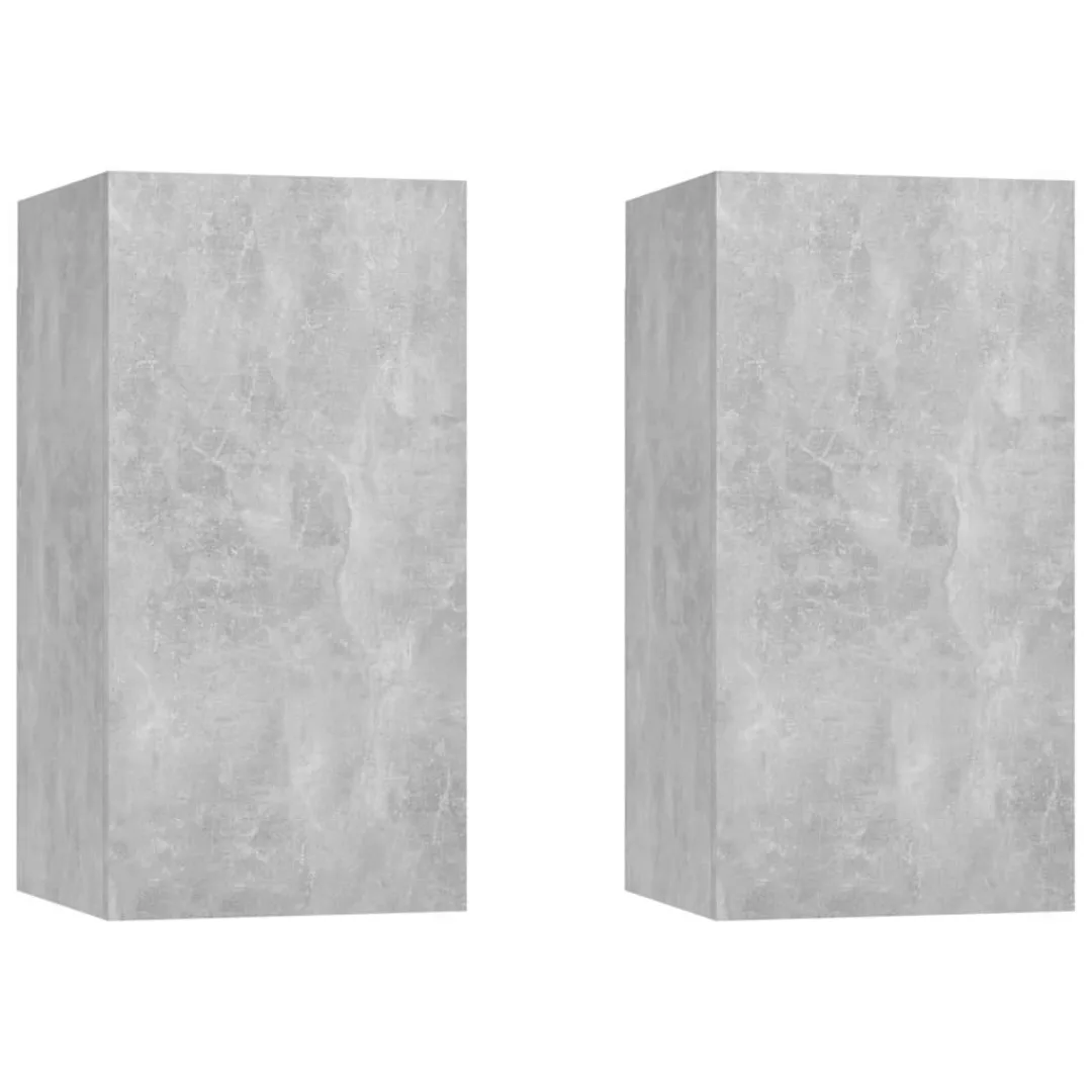 Tv-schränke 2 Stk. Betongrau 30,5x30x60 Cm Spanplatte günstig online kaufen