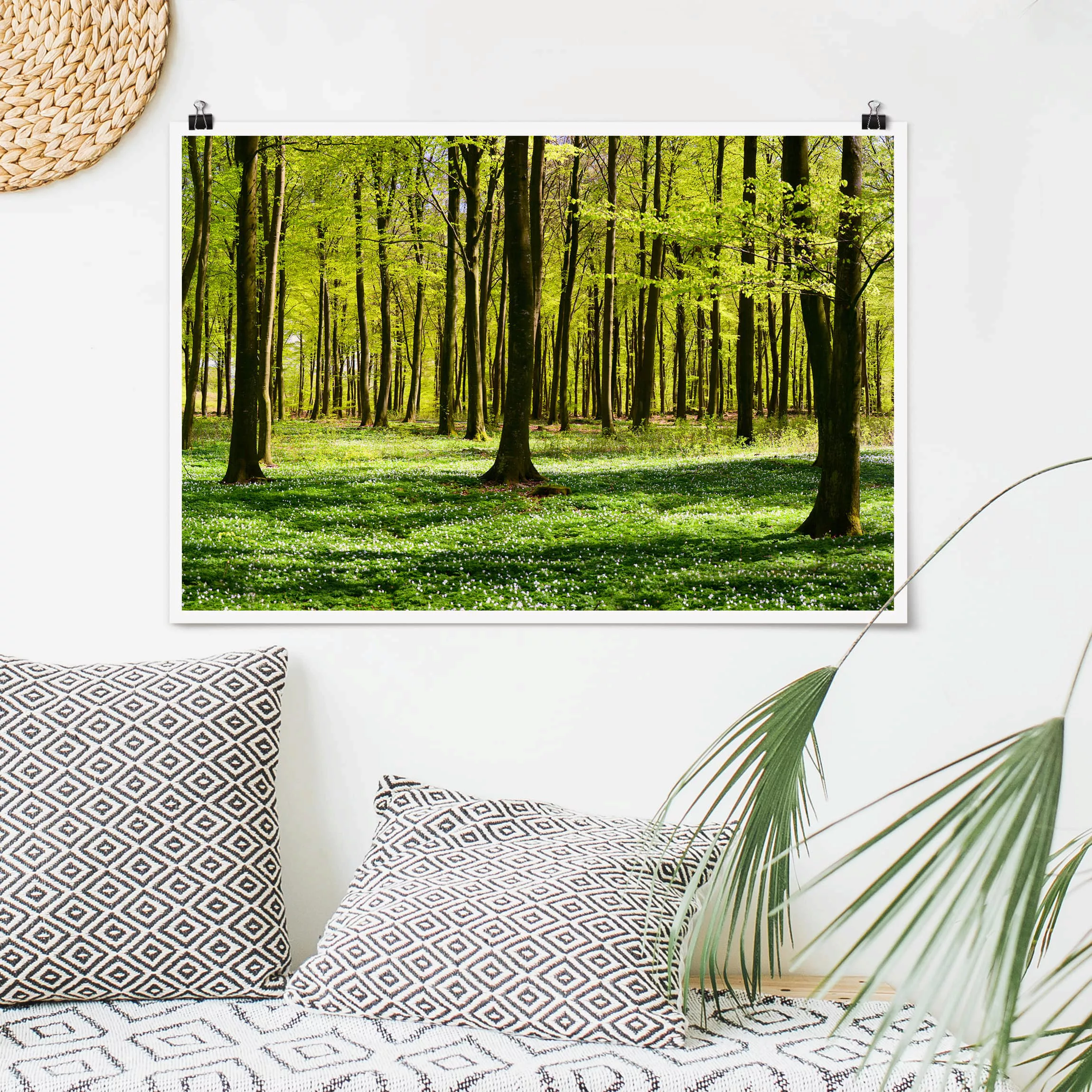 Poster Natur & Landschaft - Querformat Waldwiese günstig online kaufen