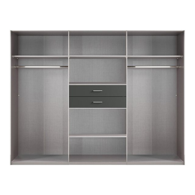 Lomadox Kleiderschrank DUNMORE-43 Drehtürenschrank 273cm mit Passepartoutra günstig online kaufen