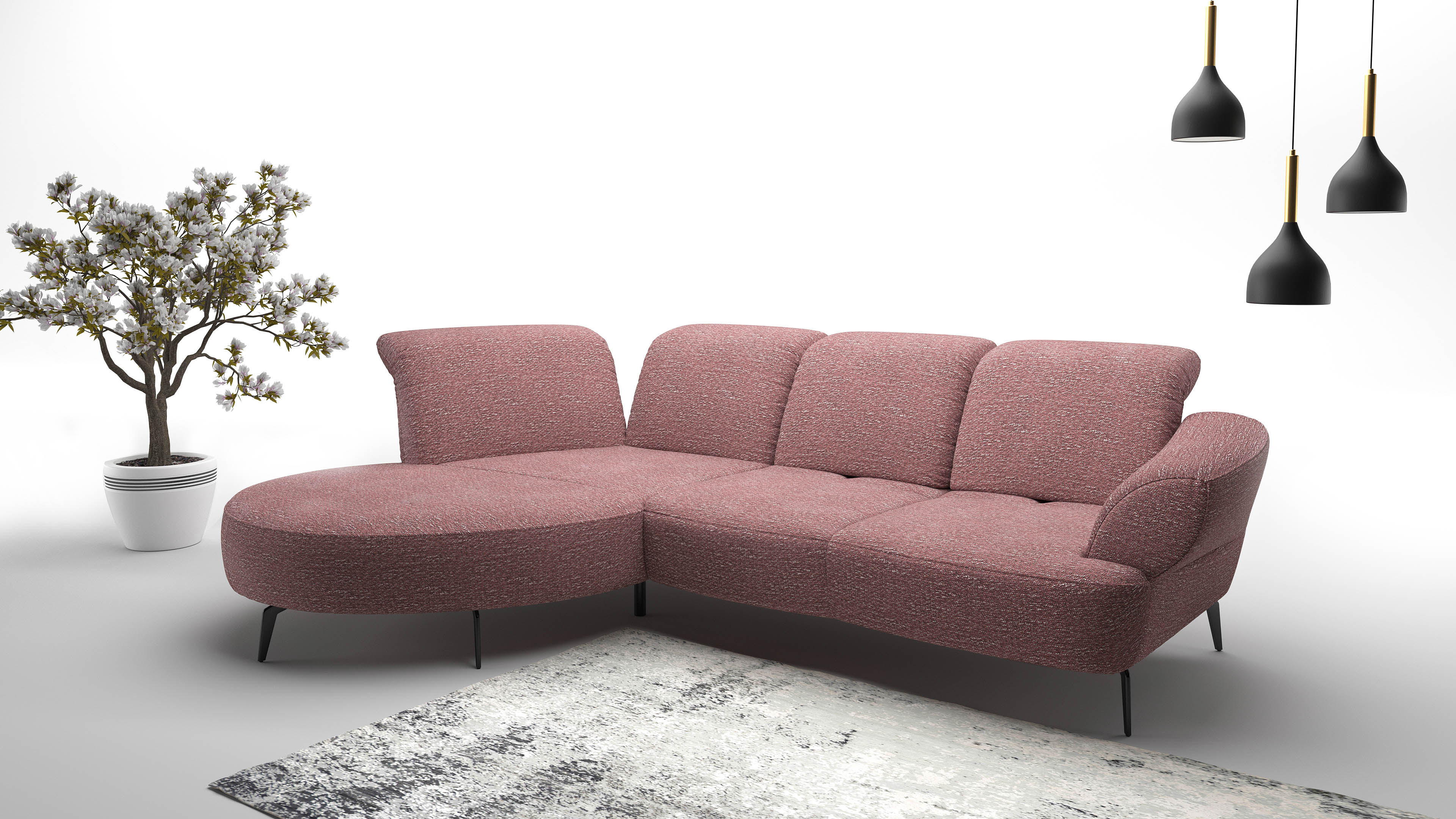 sit&more Ecksofa "Dance, L-Form, inkl. Sitztiefenverstellung", inkl. Click& günstig online kaufen