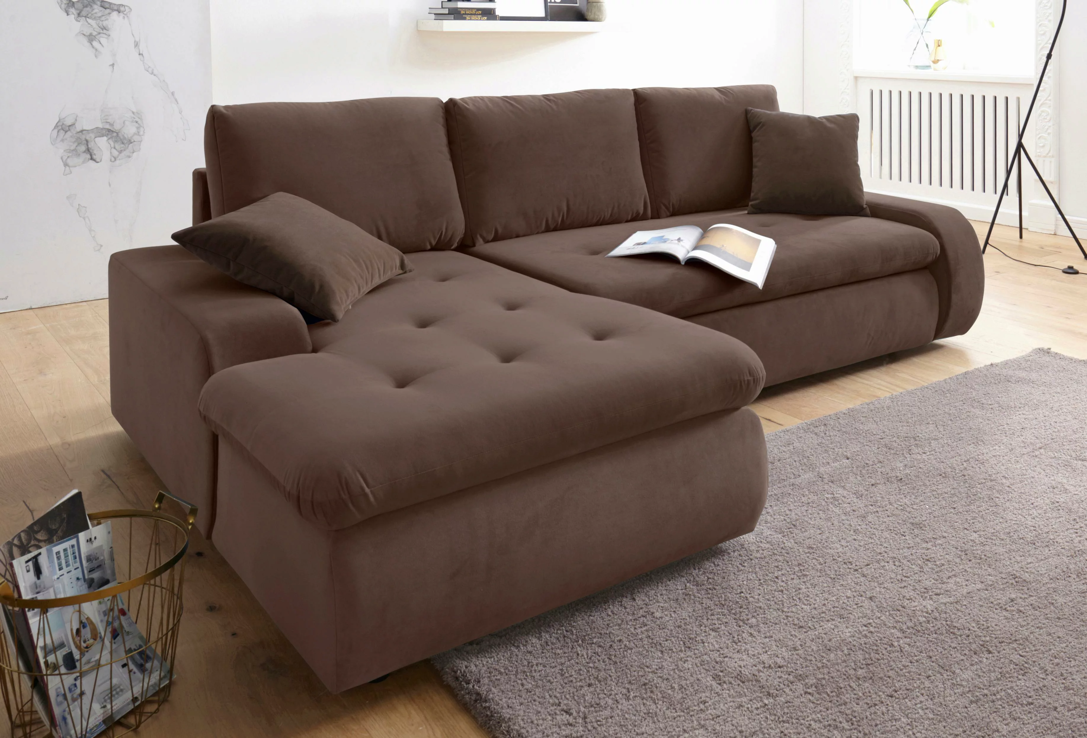 TRENDMANUFAKTUR Ecksofa »Indie II, tolle Detailverarbeitung, bequem und kom günstig online kaufen