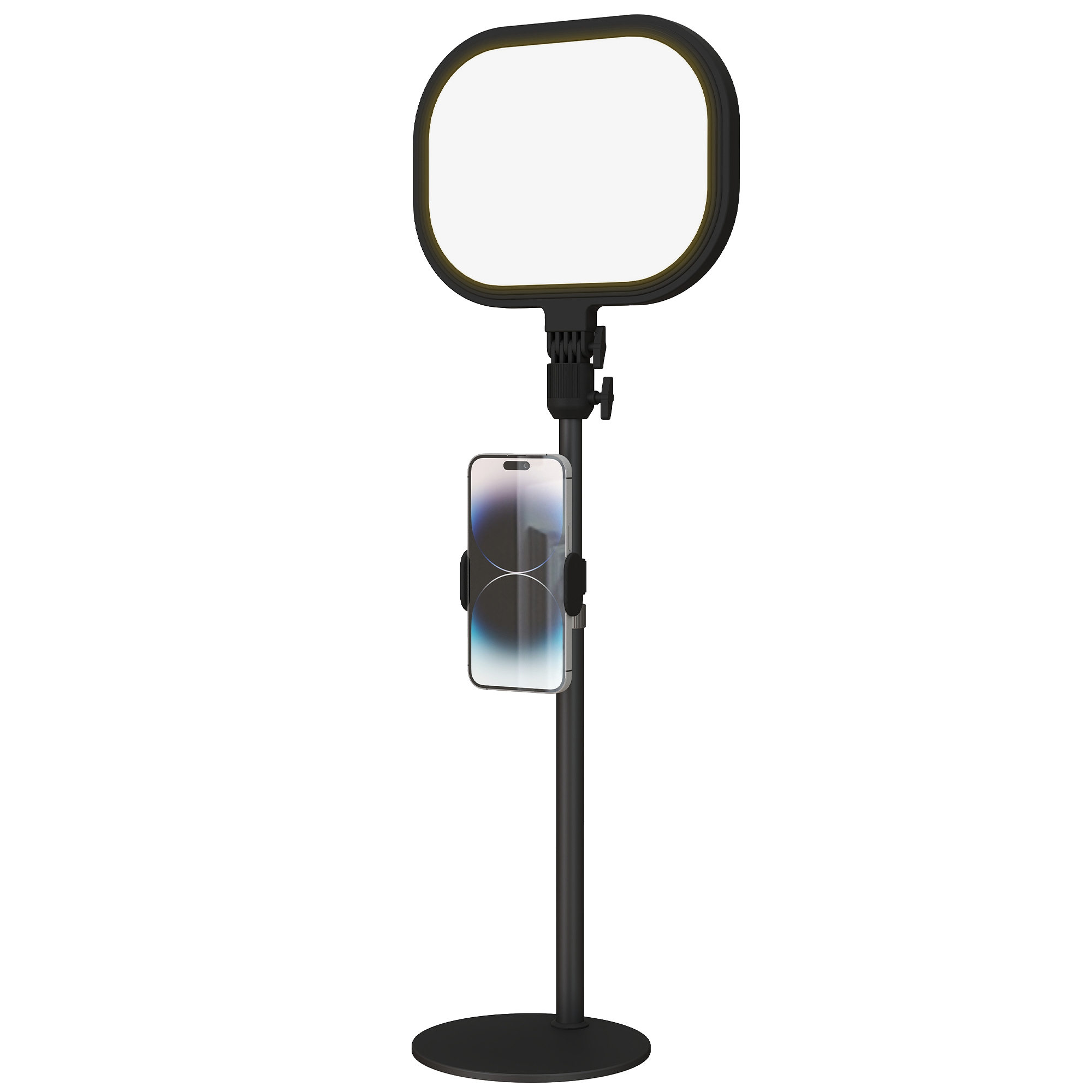 HOMCOM Tischlampe Tischleuchte mit Telefonhalterung, 5 Farbmodi & 10 Hellig günstig online kaufen