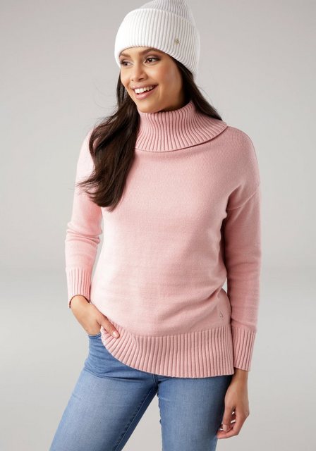 Tamaris Rollkragenpullover mit Rippdetails günstig online kaufen