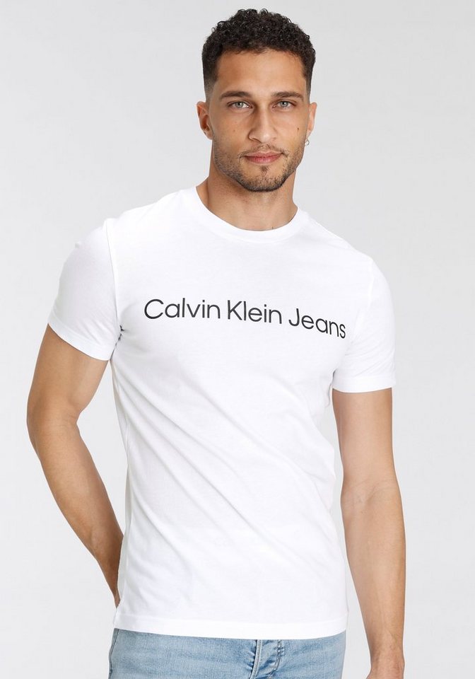 Calvin Klein Jeans T-Shirt CORE INSTITUTIONAL LOGO SLIM TEE mit logo-Schrif günstig online kaufen