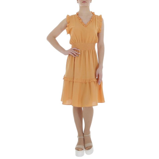 Ital-Design Sommerkleid Damen Freizeit Stufenkleid (85941323) Rüschen Somme günstig online kaufen