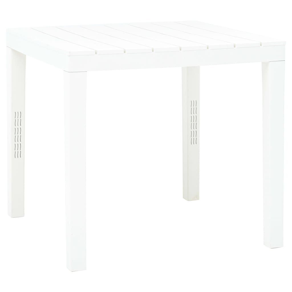 vidaXL Gartentisch Gartentisch Weiß 78x78x72 cm günstig online kaufen