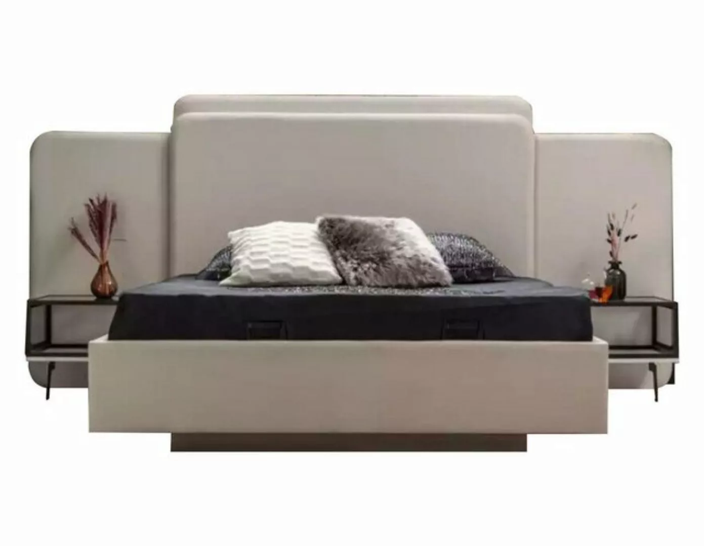 JVmoebel Bett Luxus Schlafzimmer Bett Designer Möbel Weiß Doppelbett Betten günstig online kaufen