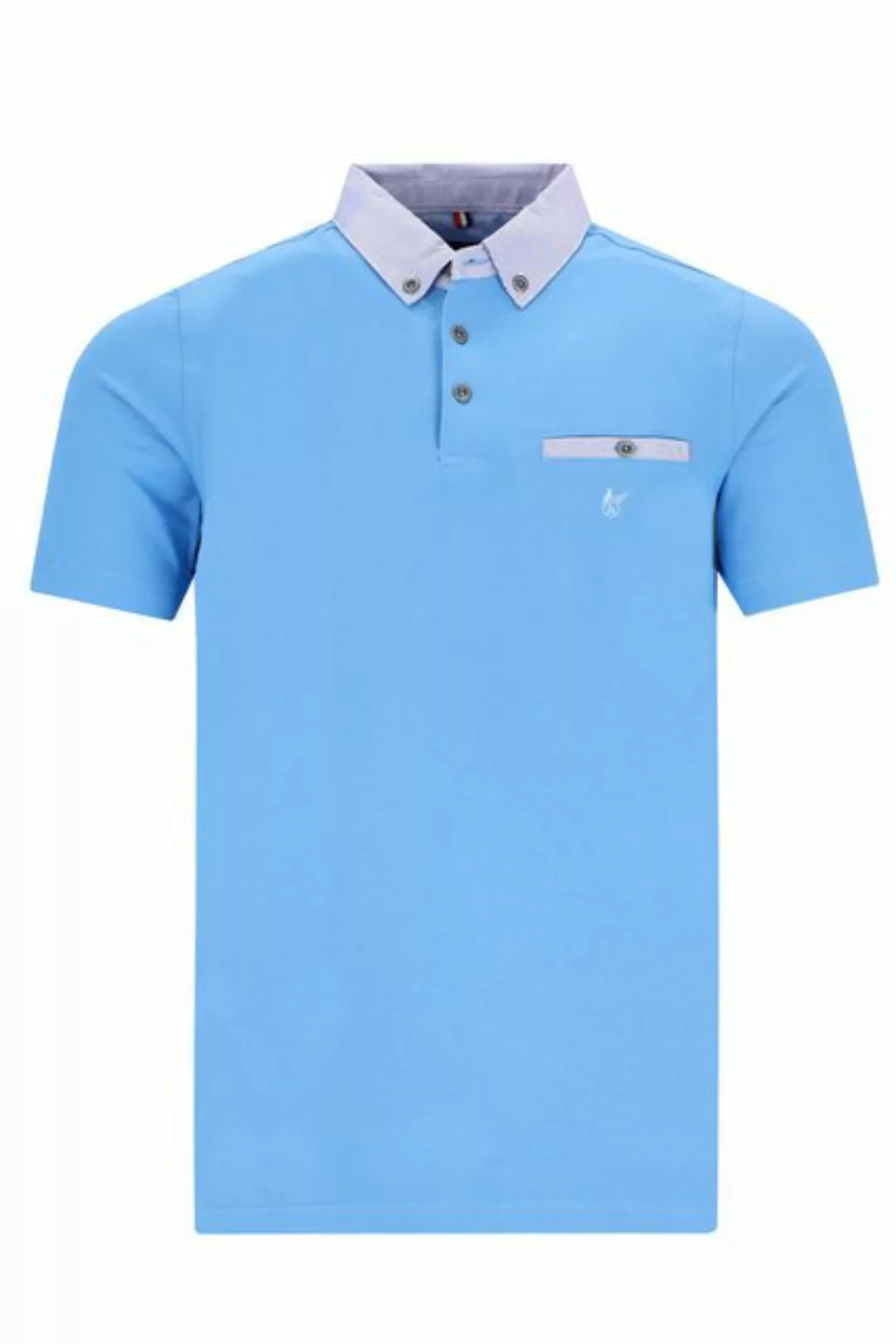 Hajo Poloshirt H Polopique Stay FreshButton Down sky günstig online kaufen